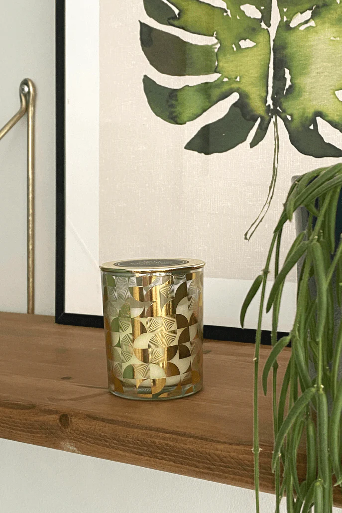 Gold Fan Deco Candle - Image 4