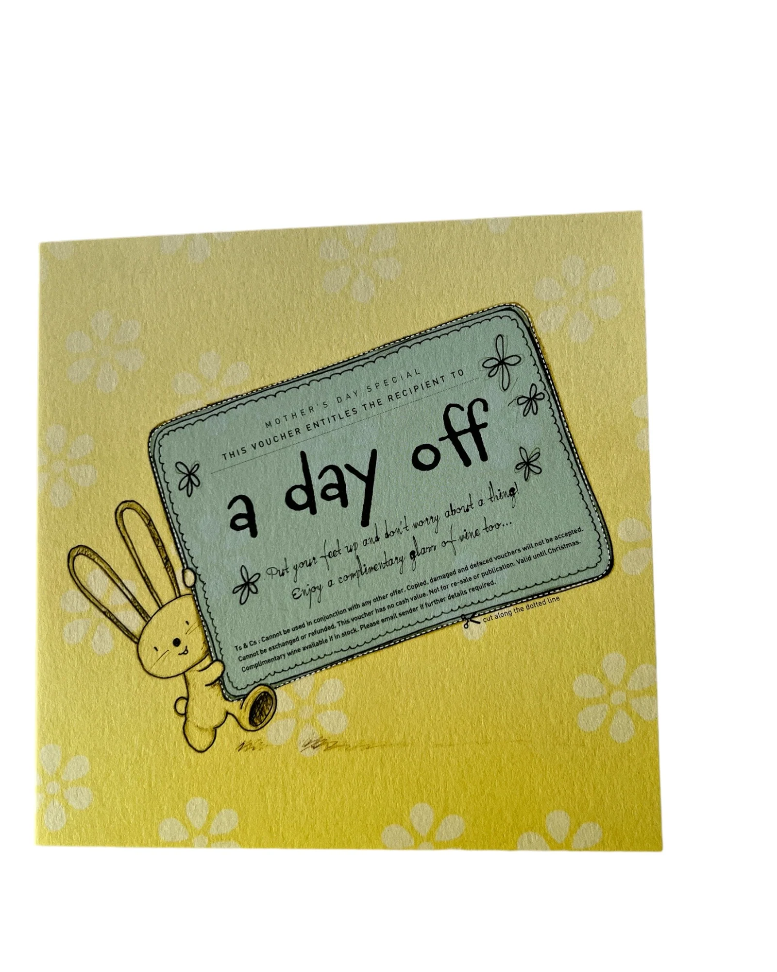 A Day Off Mothers Day Card - Image 3