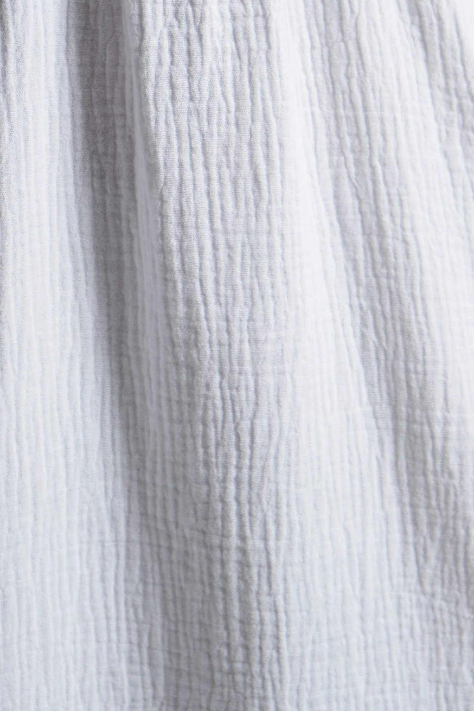 Abinaya White Double Gauze Short Sleeved Shirt - Image 5