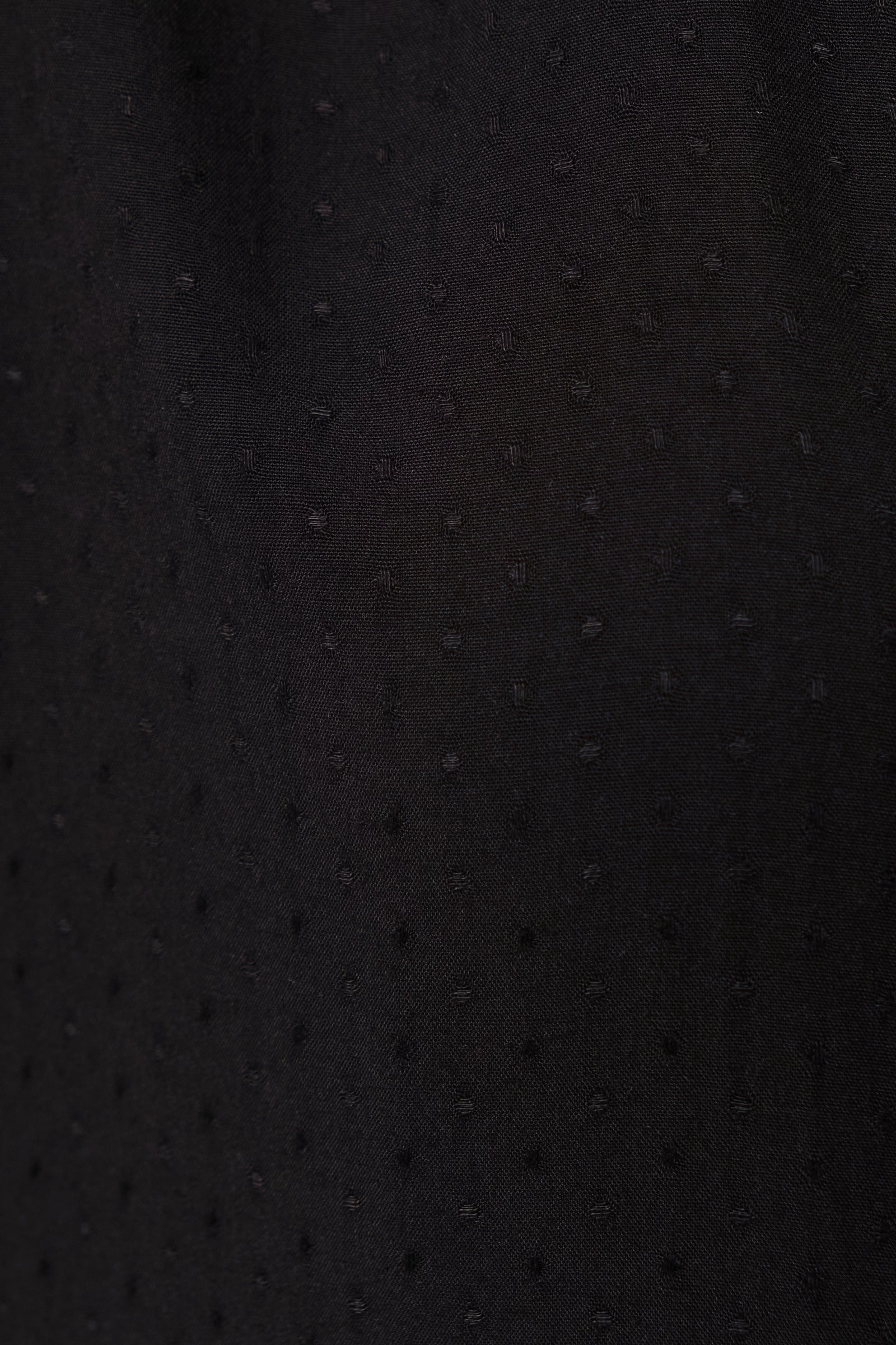 Abinaya Short Sleeved Shirt in Black Self Spot - Image 5