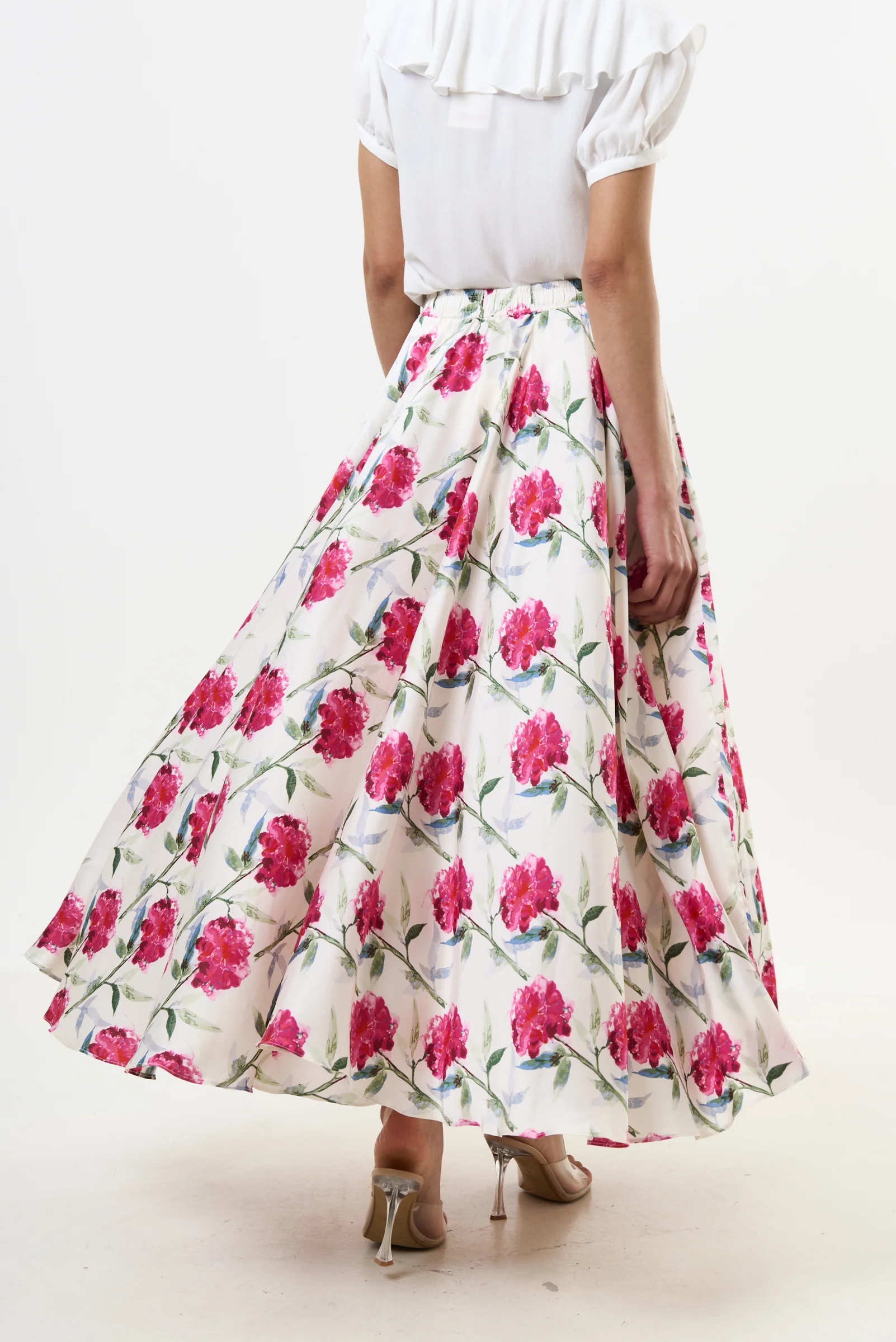 Agatha Loveflower Print Circle Maxi Skirt - Image 2