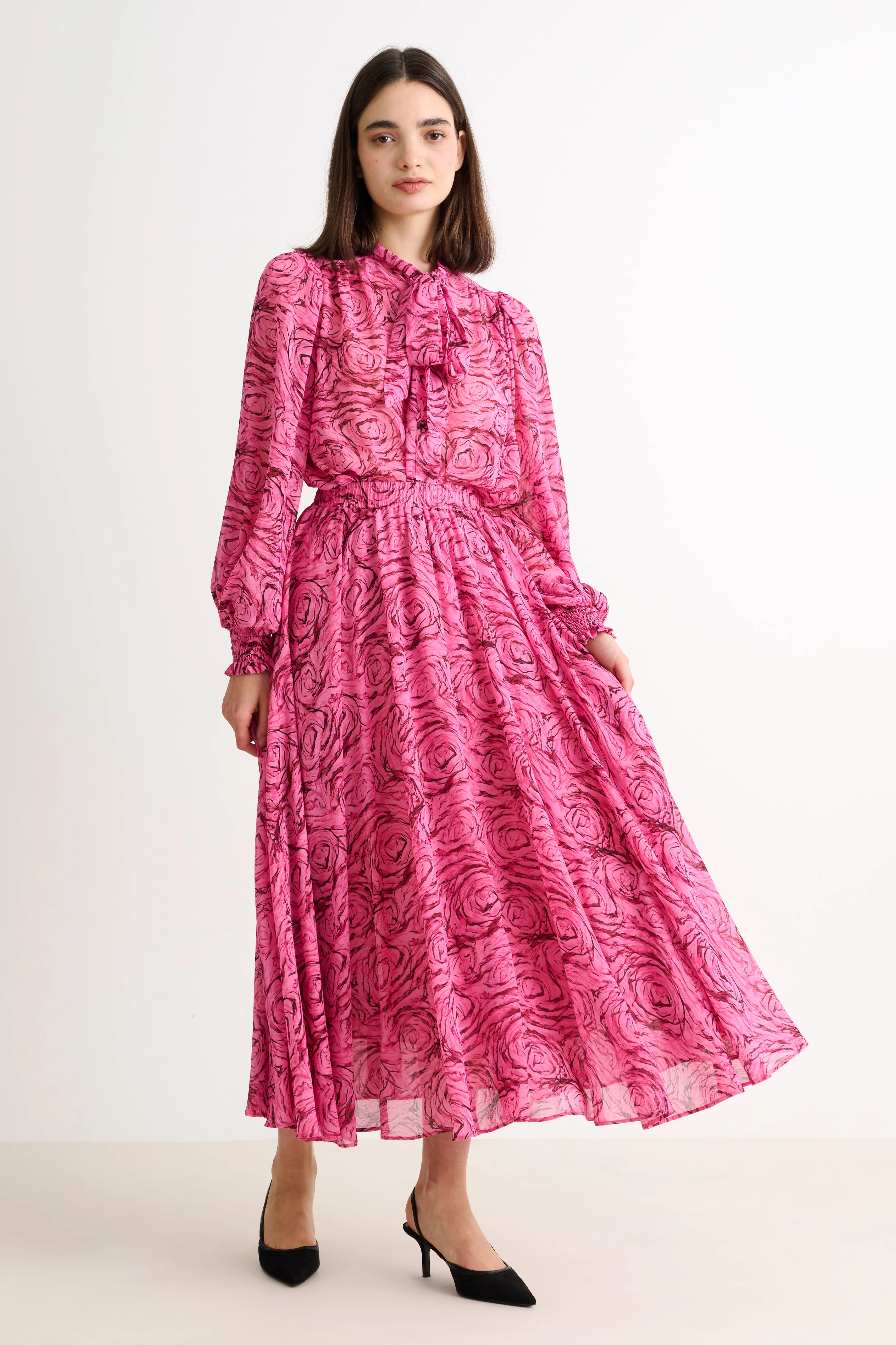 Agatha Rosechild Full Circle Maxi Skirt – Pink - Image 4