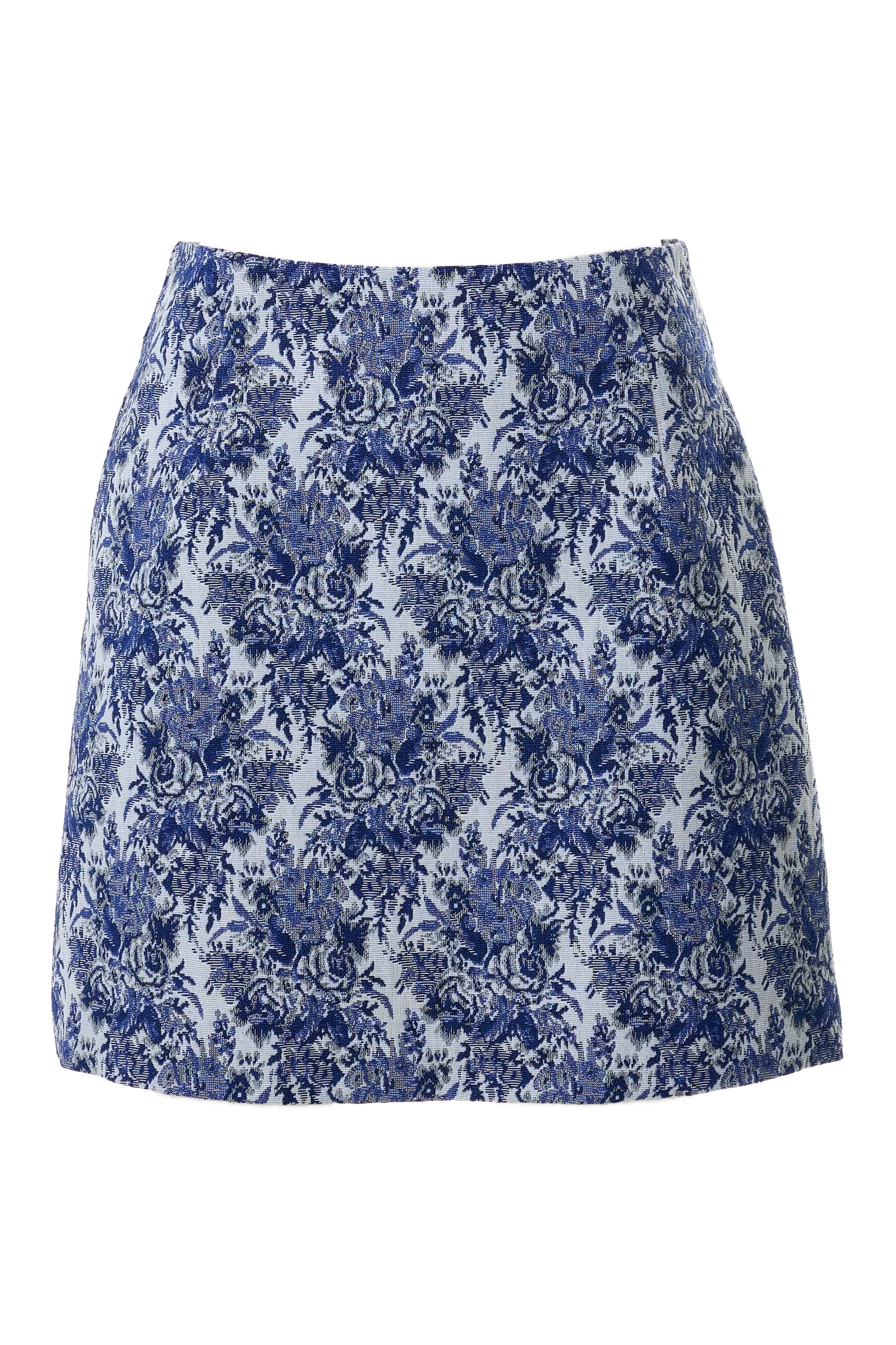 Aubin Wedgewood Jacquard A-Line Mini Skirt - Image 7