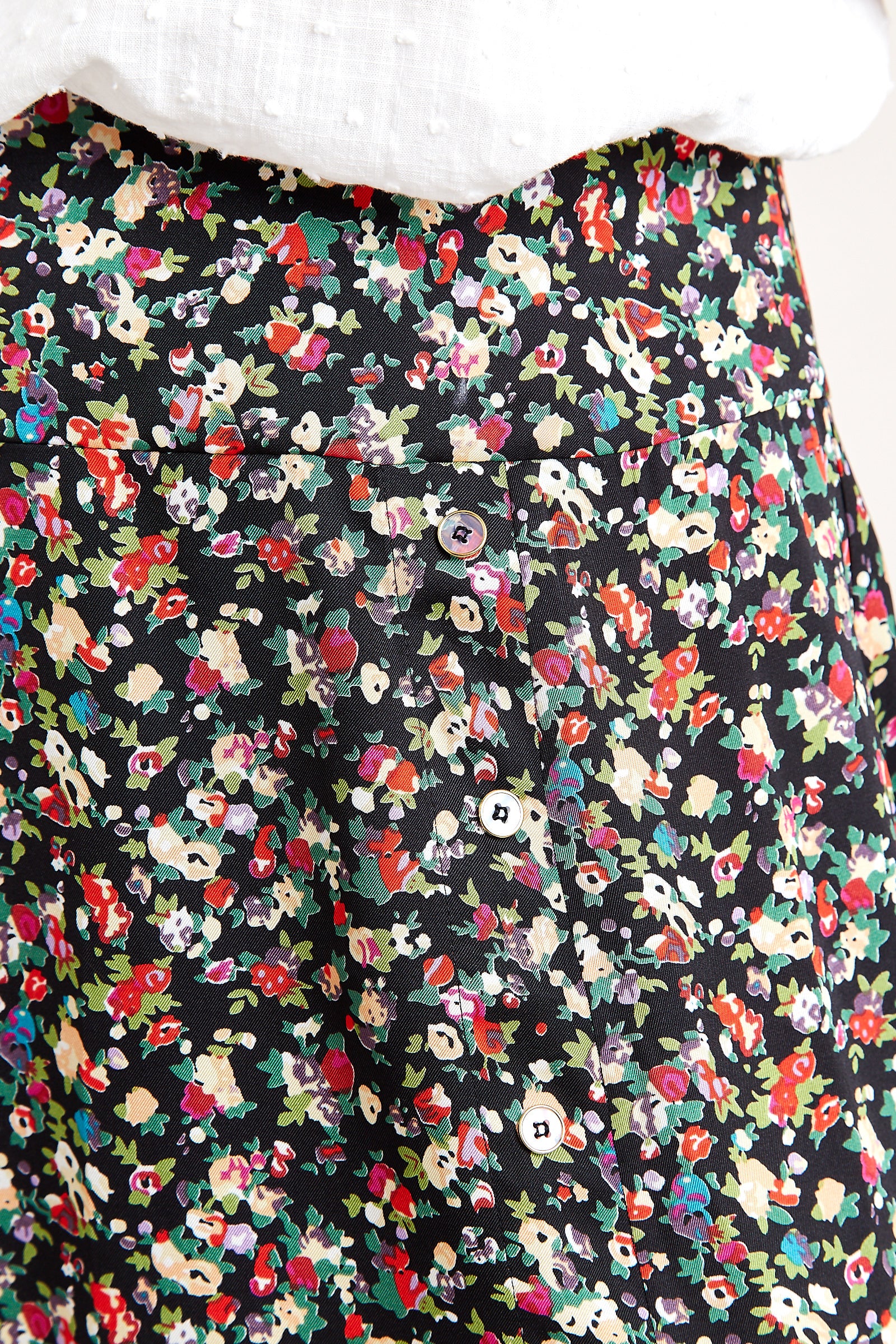 Barney Meadow Print Midi Skirt - Image 3