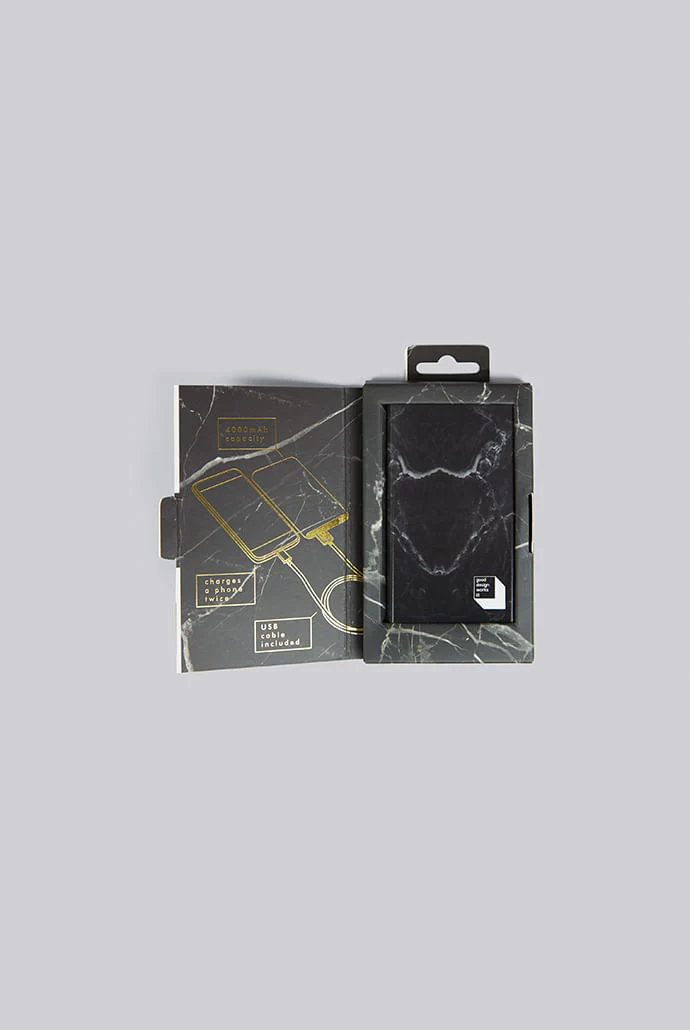 Marble Power Bank - Black - Image 4