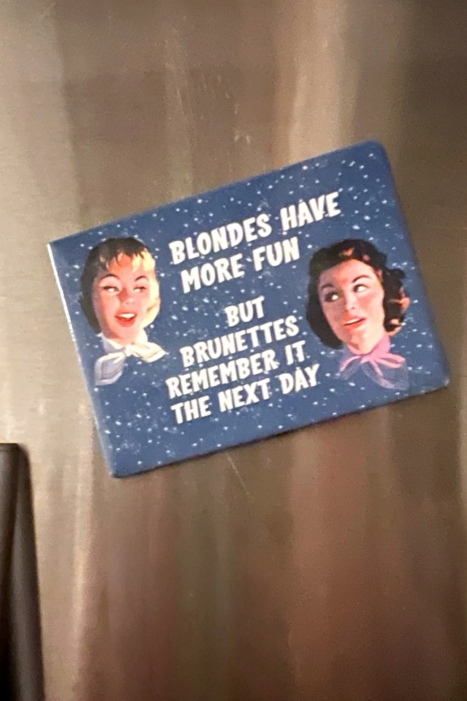 Blondes Have More Fun Fridge Magnet