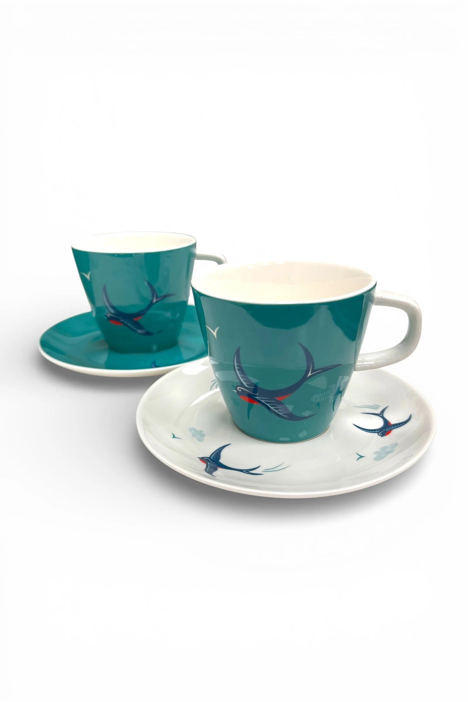 Bluebird Patterned Tea Set For Two - Image 2
