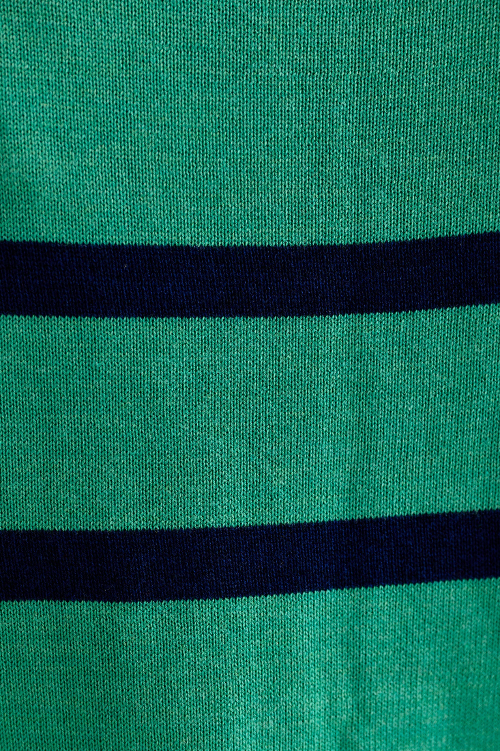 Bly Bow Intarsia Striped Jumper β Navy - Image 5