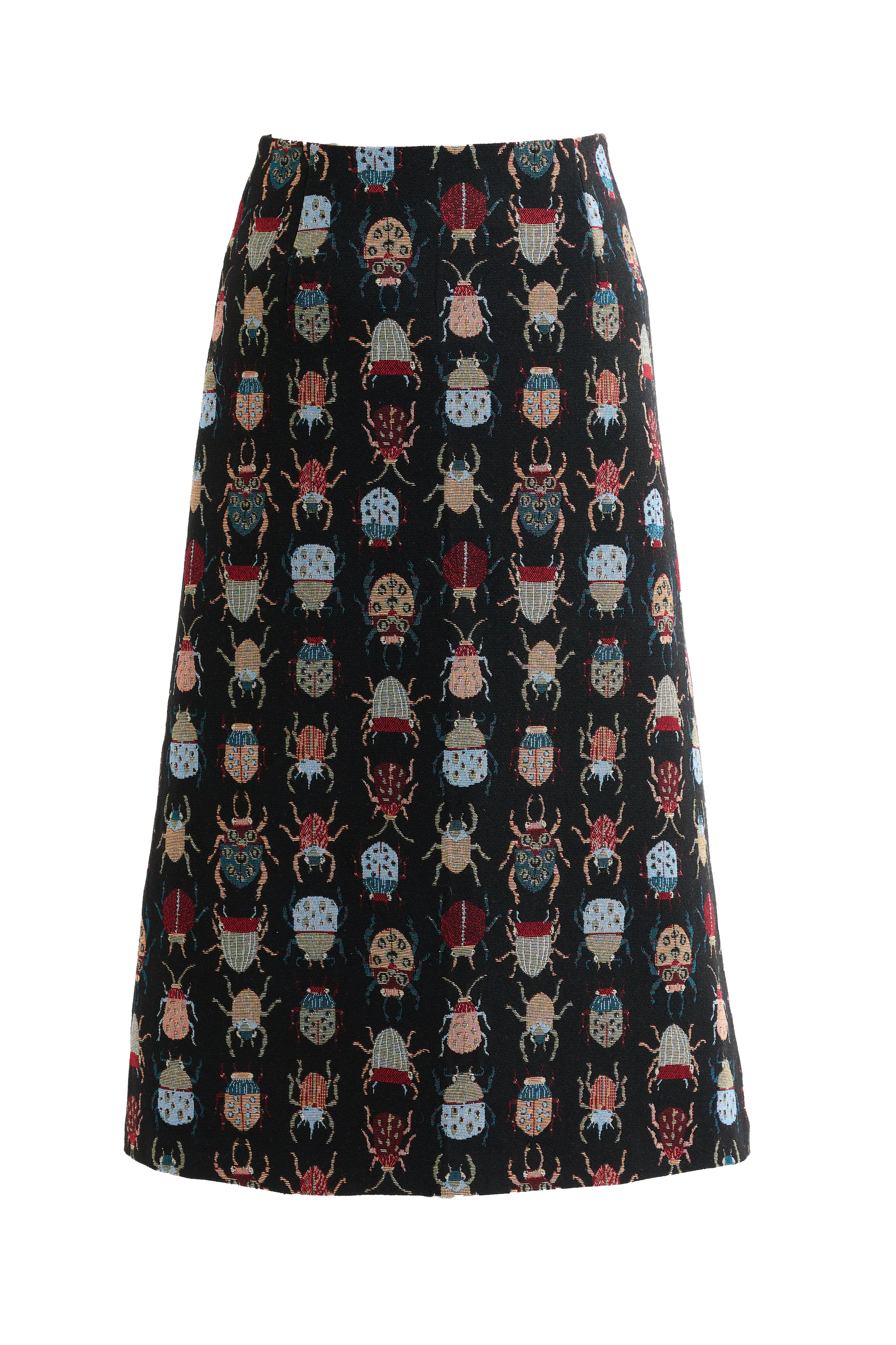 Buffy Beetlejuice Jacquard A-Line Midi Skirt - Image 6