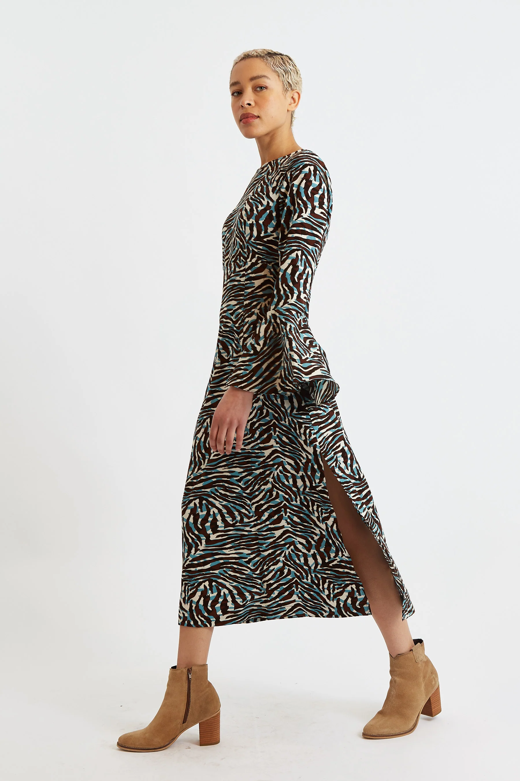 Candra Roar Print Midi Dress - Image 5
