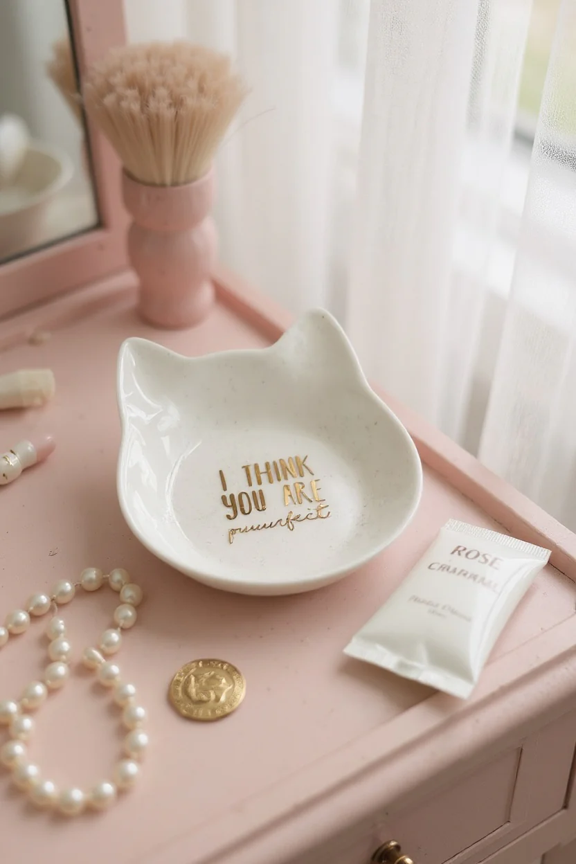Cat Shaped Jewellery Dish - Image 2
