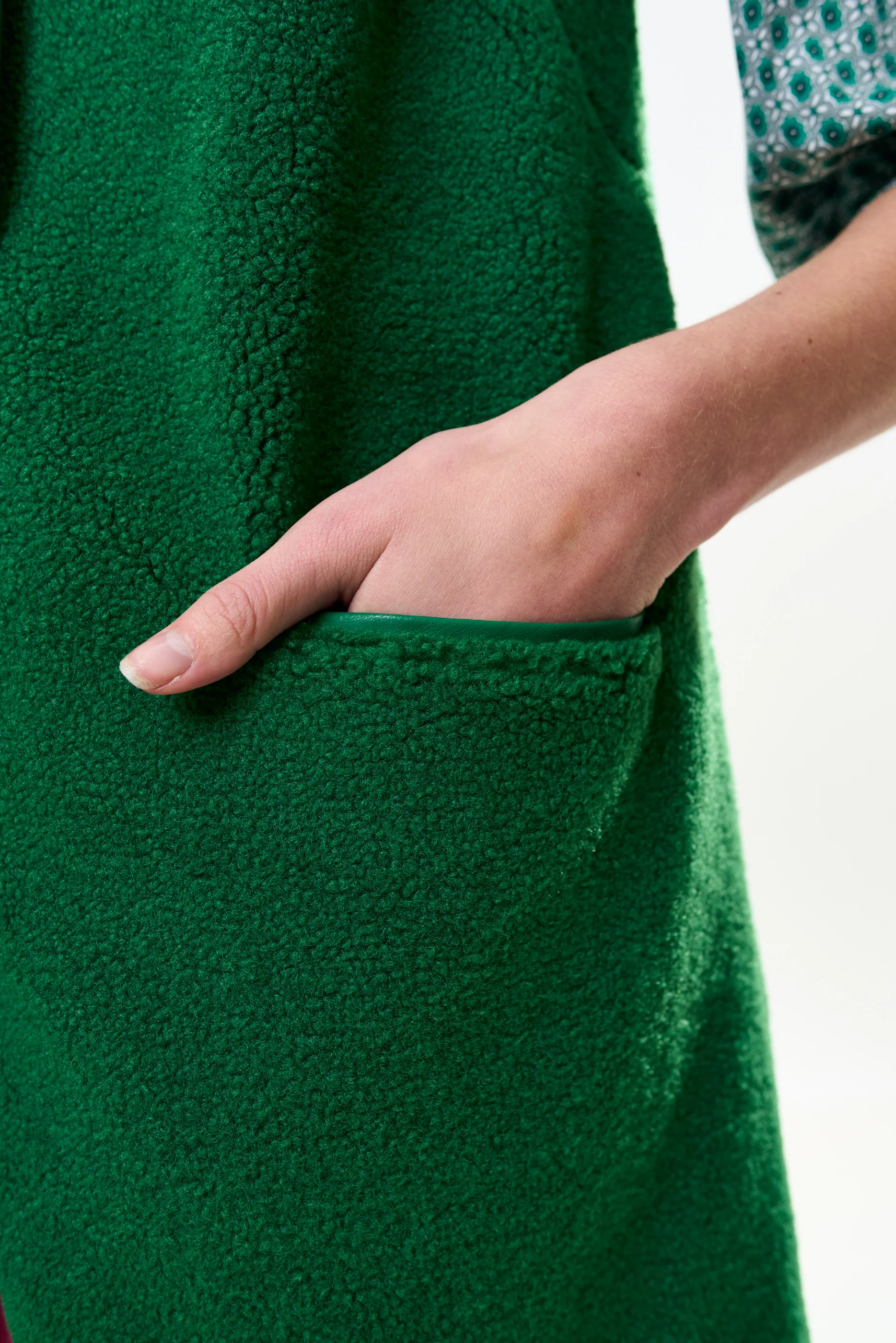 Cathel Borg Longline Waistcoat - Green - Image 4
