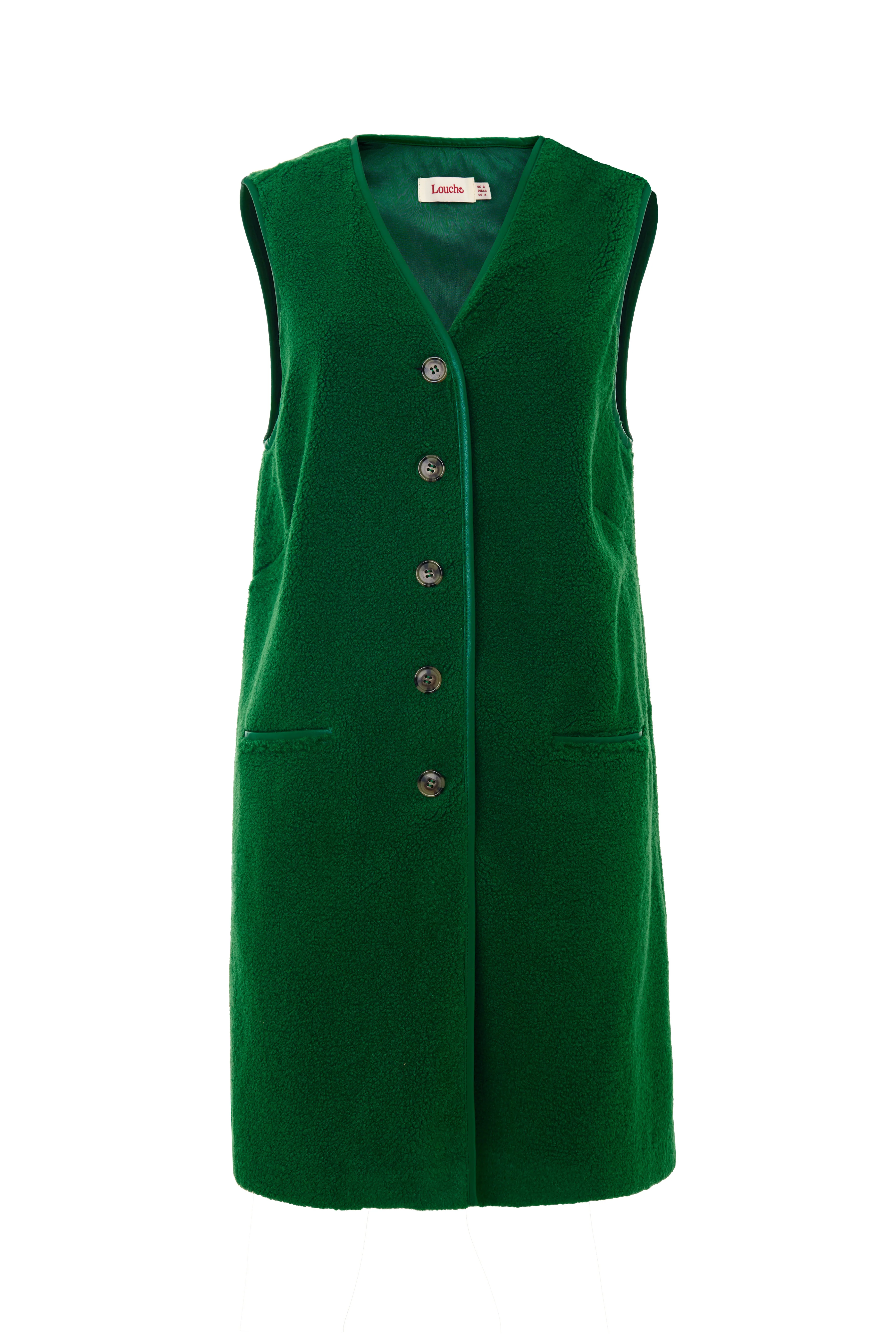 Cathel Borg Longline Waistcoat - Green - Image 8