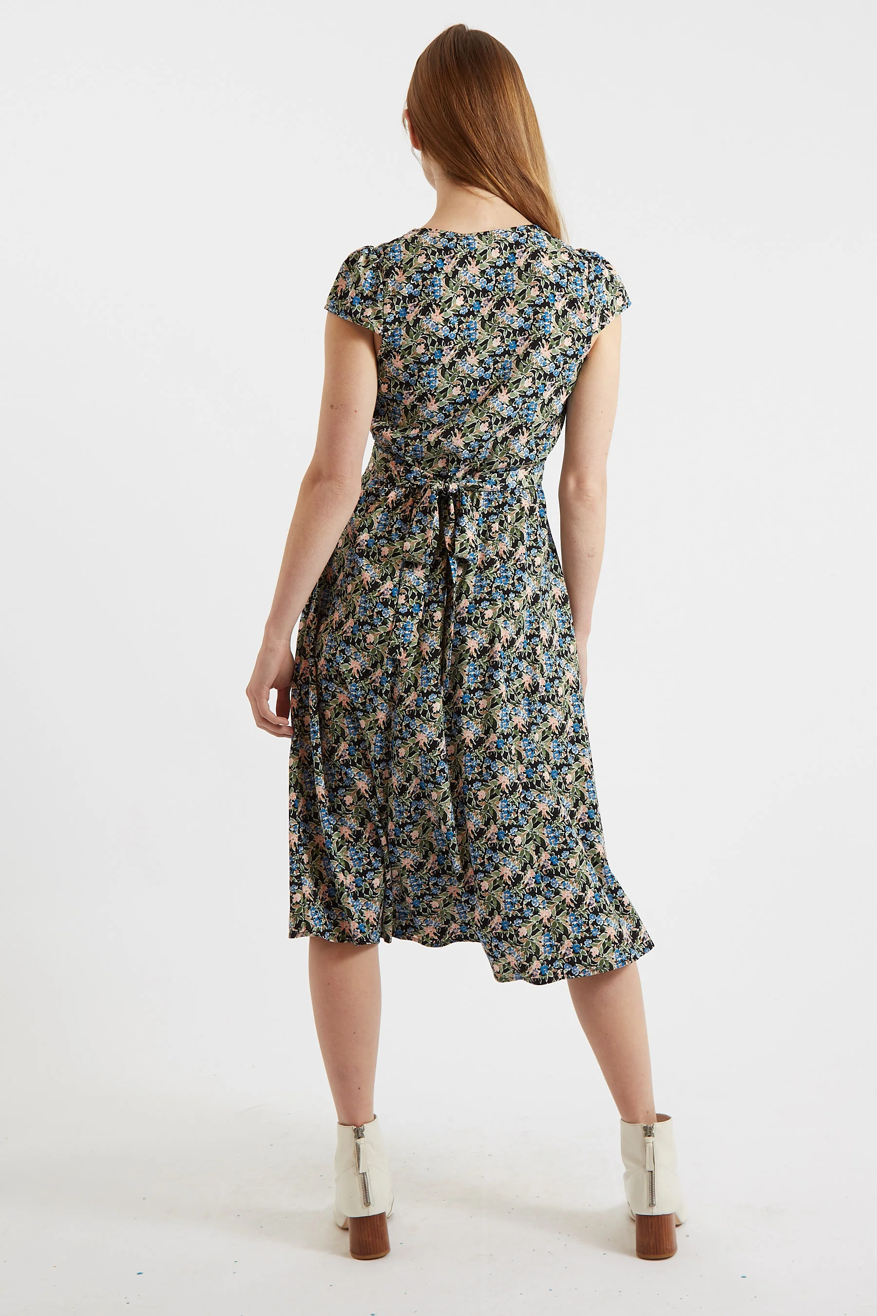 Cathleen Midi Watercolour Floral Tea Dress - Image 7