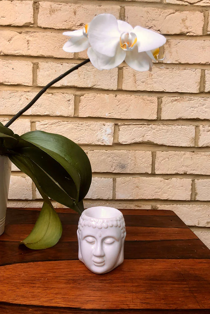Ceramic Buddha Head Oil Burner - Image 3