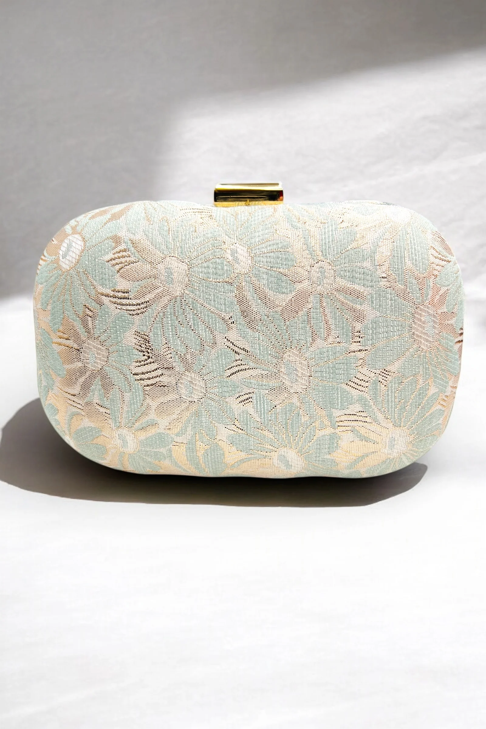 Chance Mint And Gold Jacquard Evening Bag - Image 3
