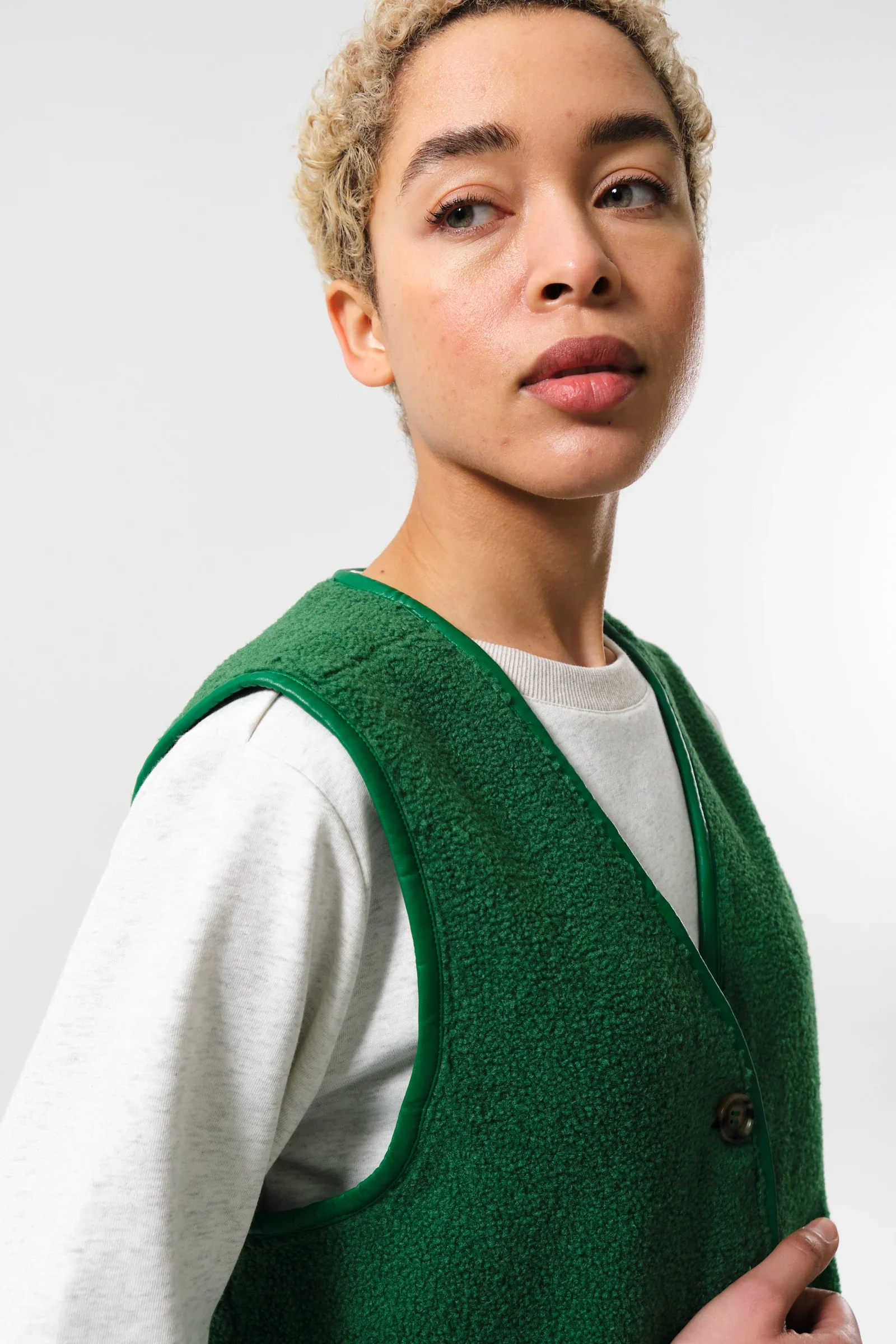 Chris Borg Waistcoat - Green - Image 4