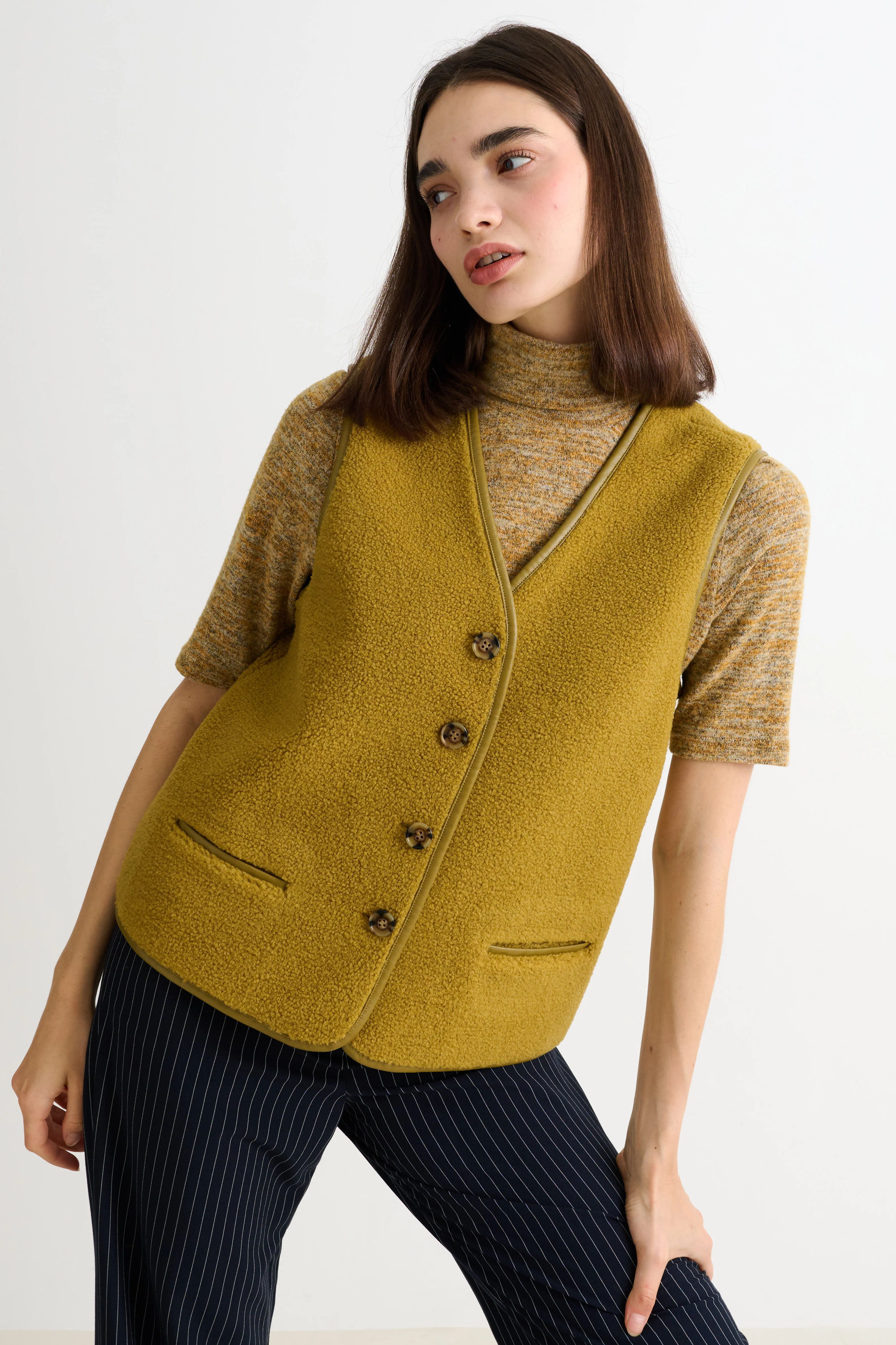 Chris Borg Waistcoat – Mustard - Image 3