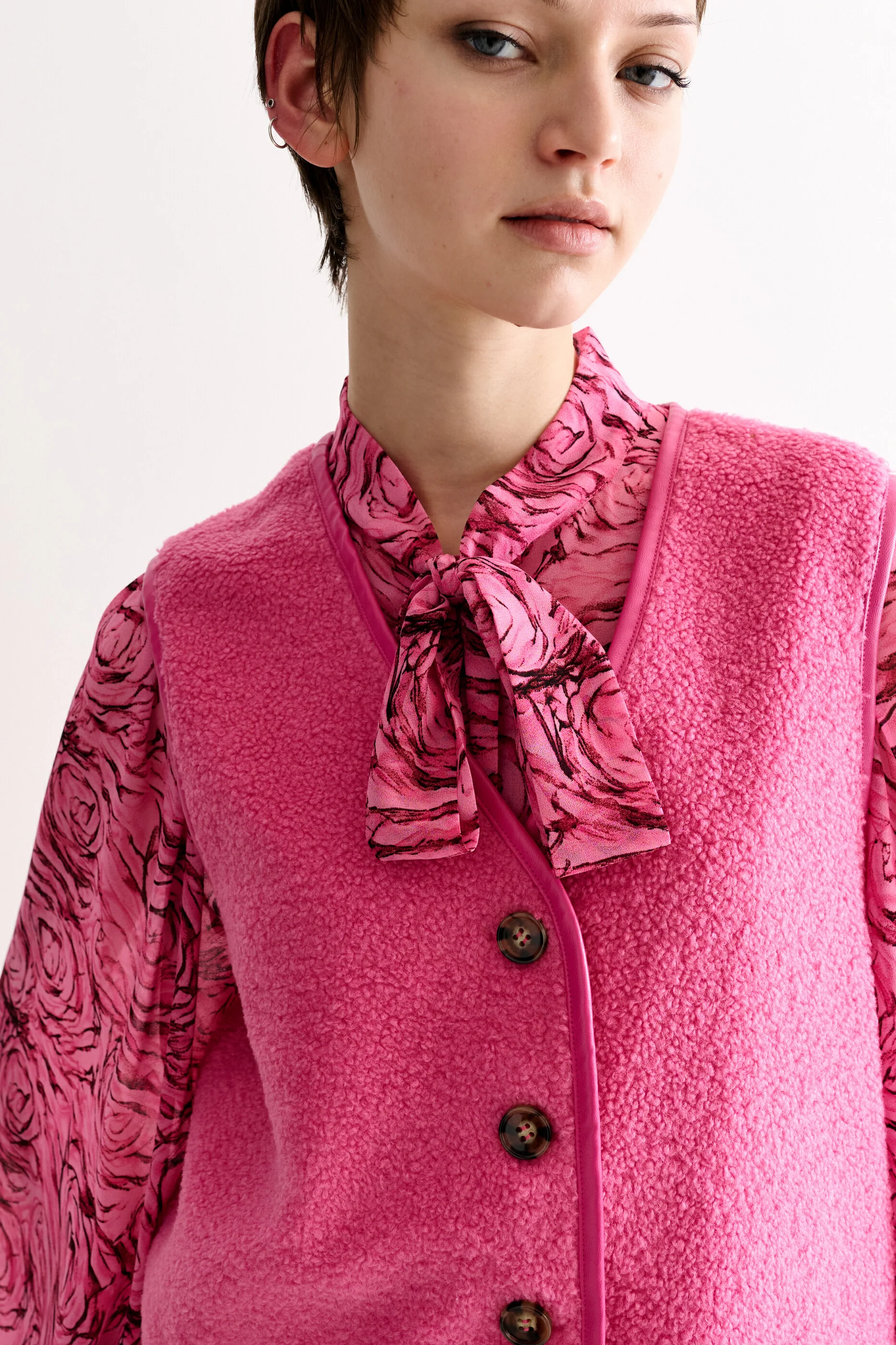Chris Borg Waistcoat – Pink - Image 3