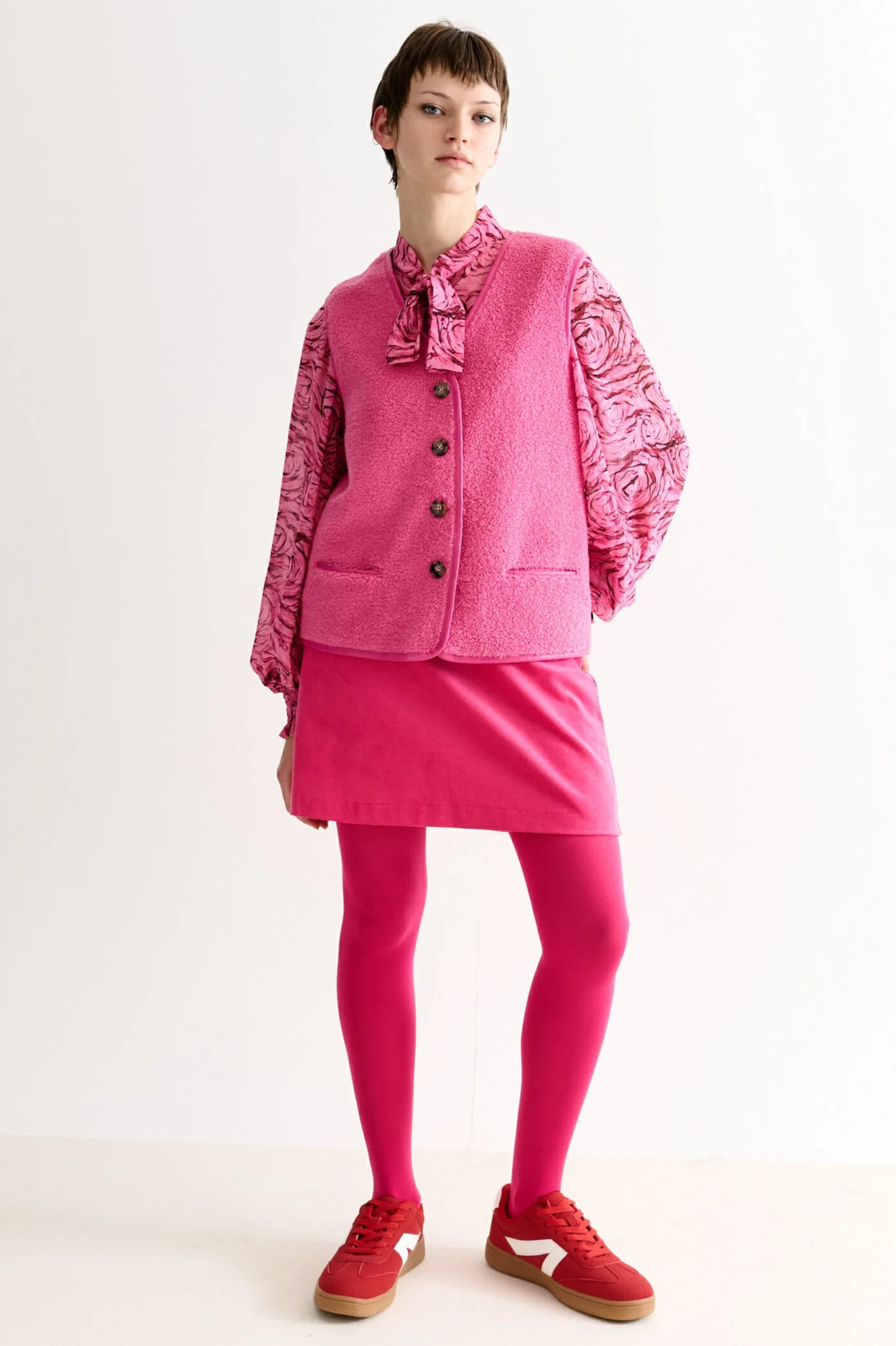 Chris Borg Waistcoat – Pink - Image 4