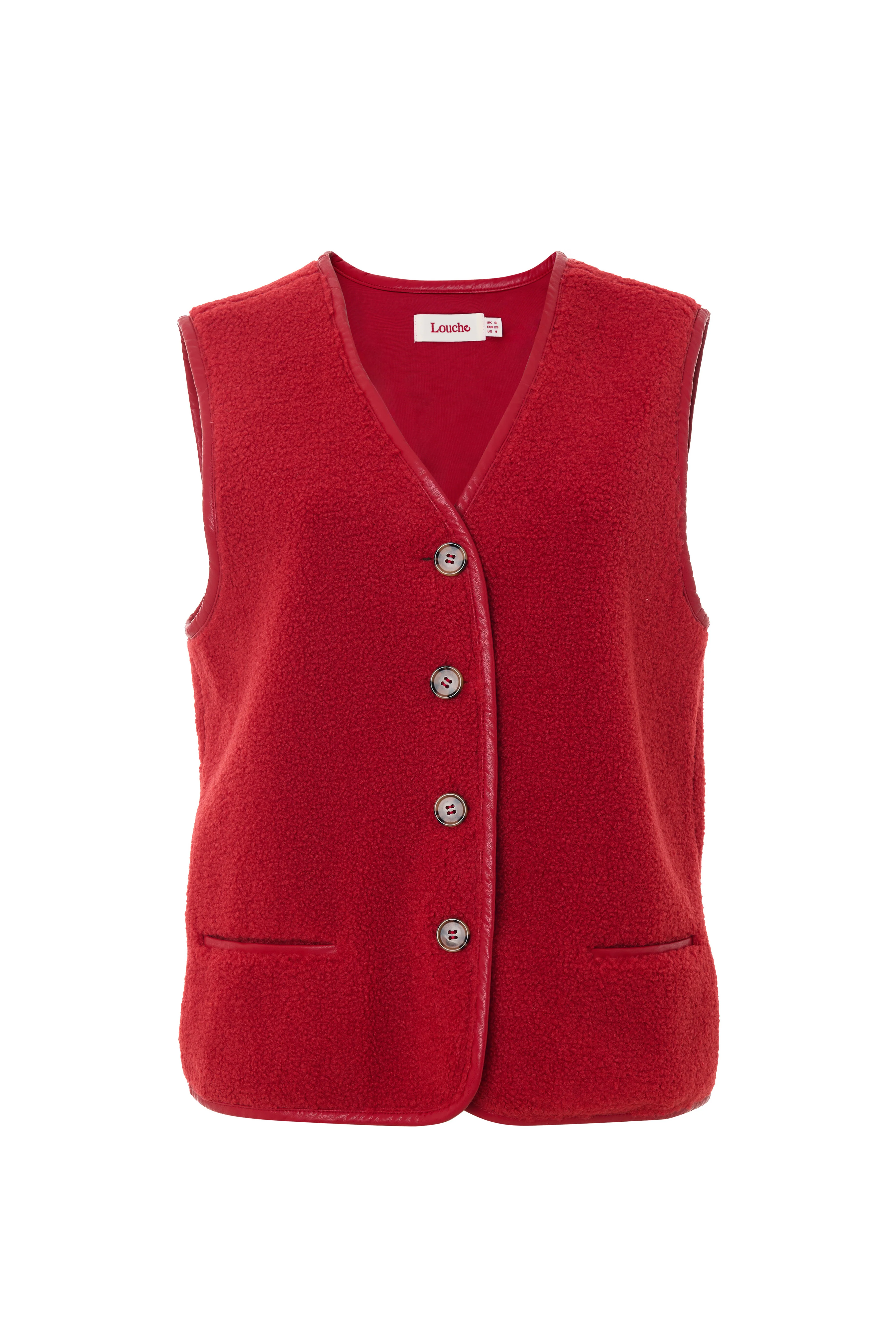 Chris Borg Waistcoat - Red - Image 6