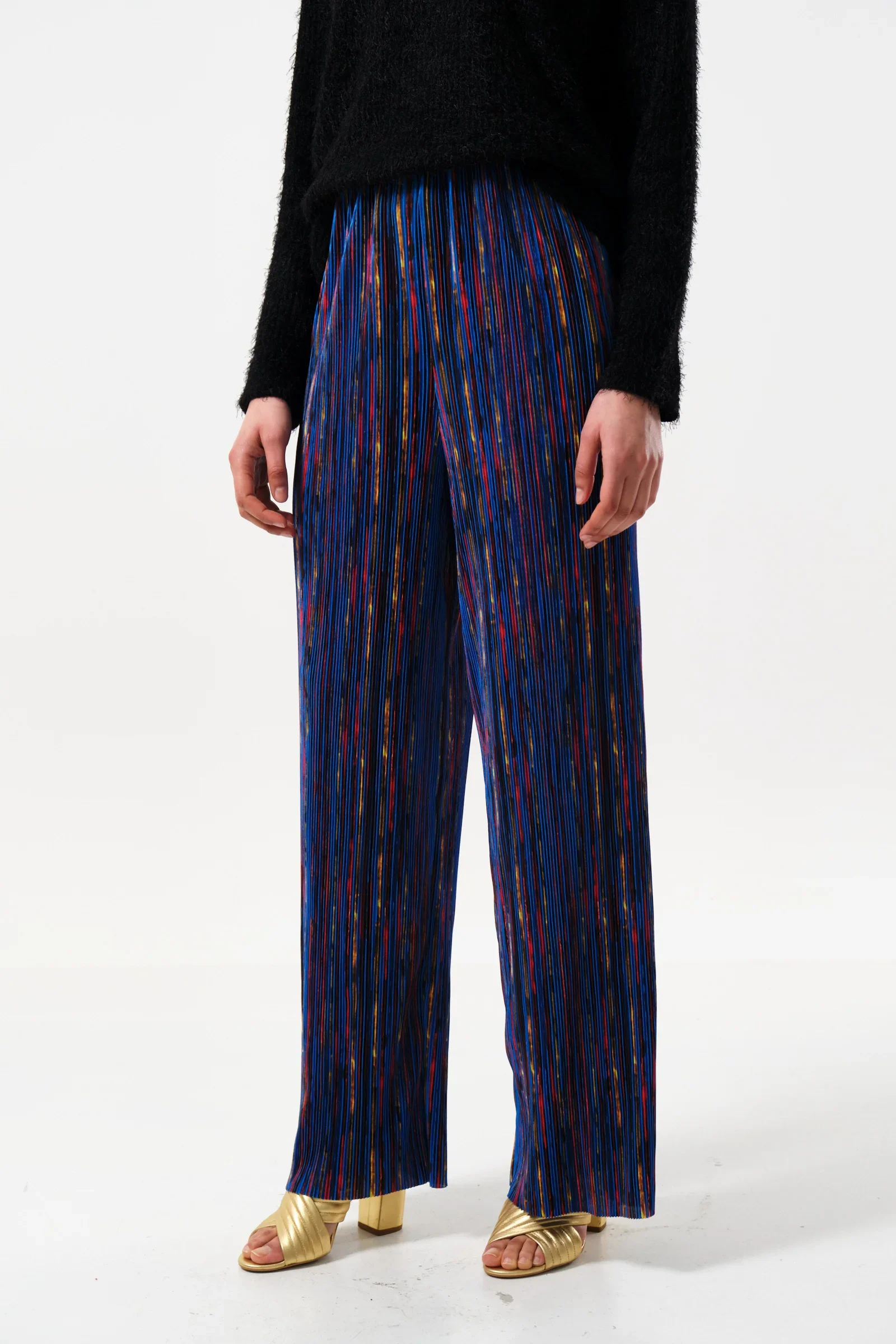 Clothide Abstract Print Pleat Trousers - Image 2