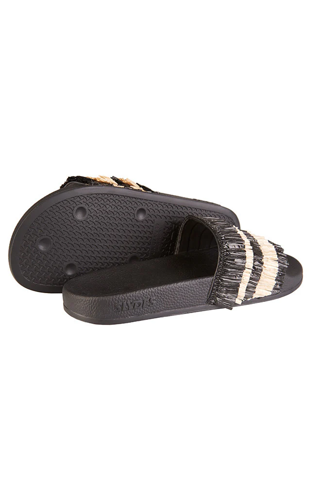 Coco Raffia Trim Slide - Image 3