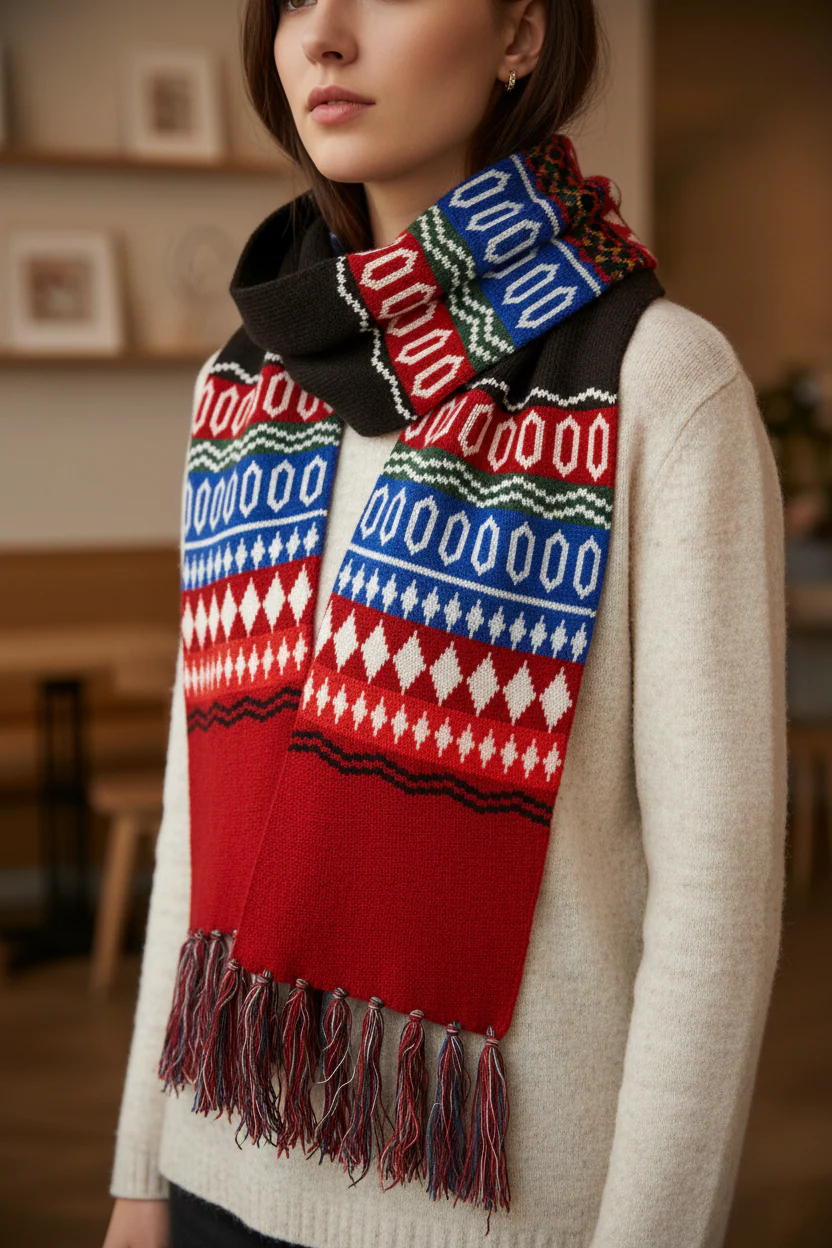 Crowe Reversible Unisex Scarf