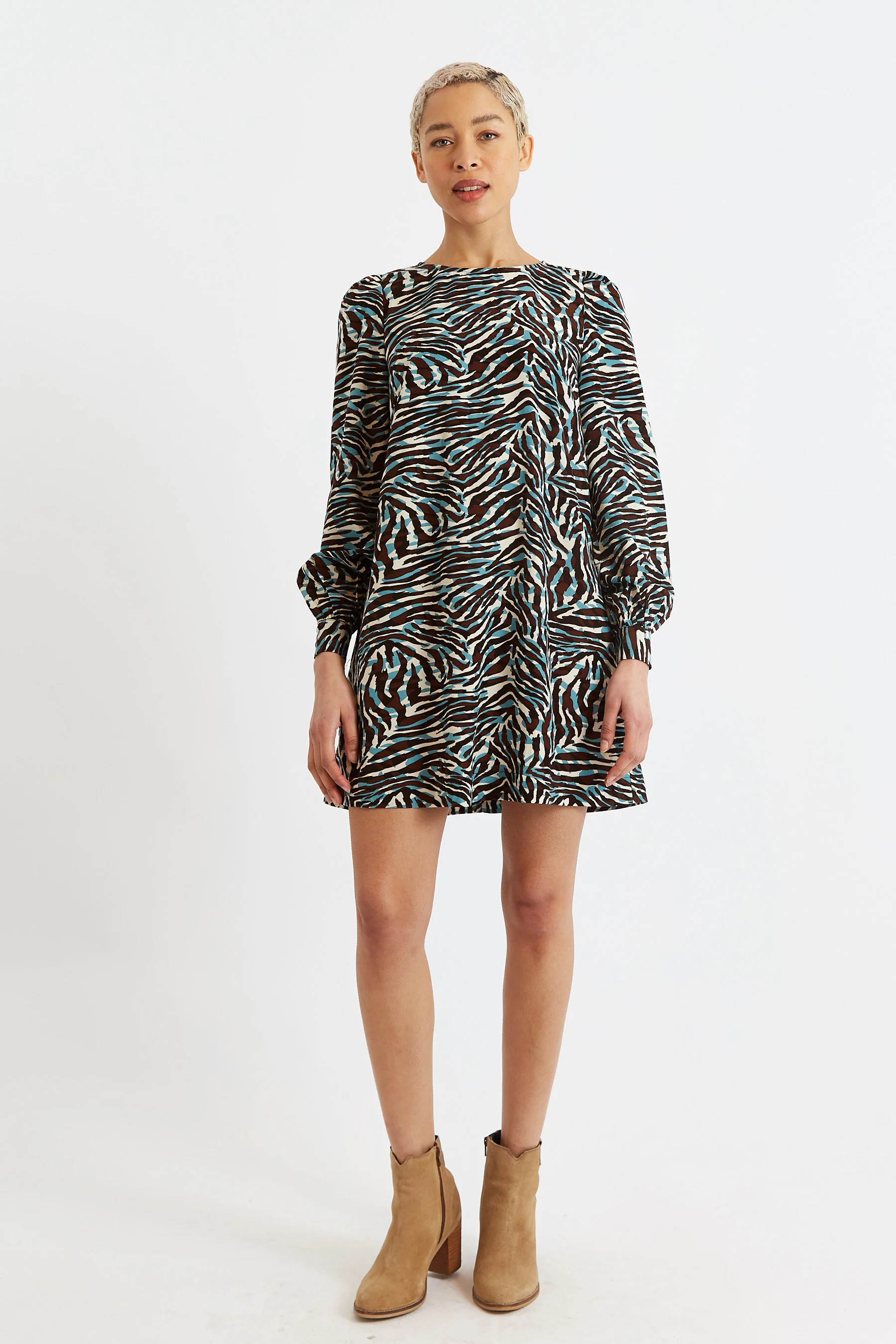 Didee Roar Print Long Sleeve Mini Dress - Image 3