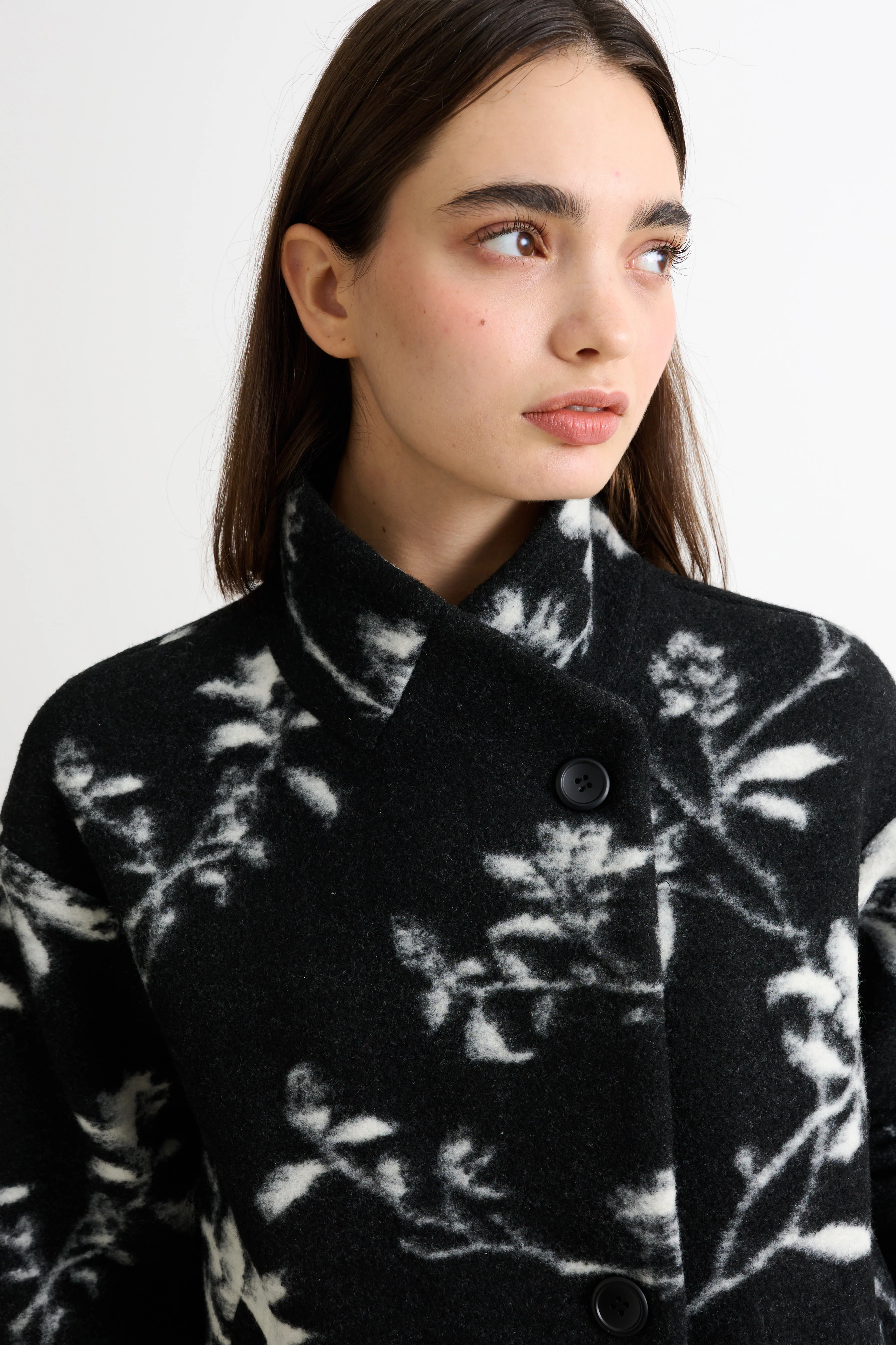 Donalda Power Bloom Funnel Neck Coat - Image 4