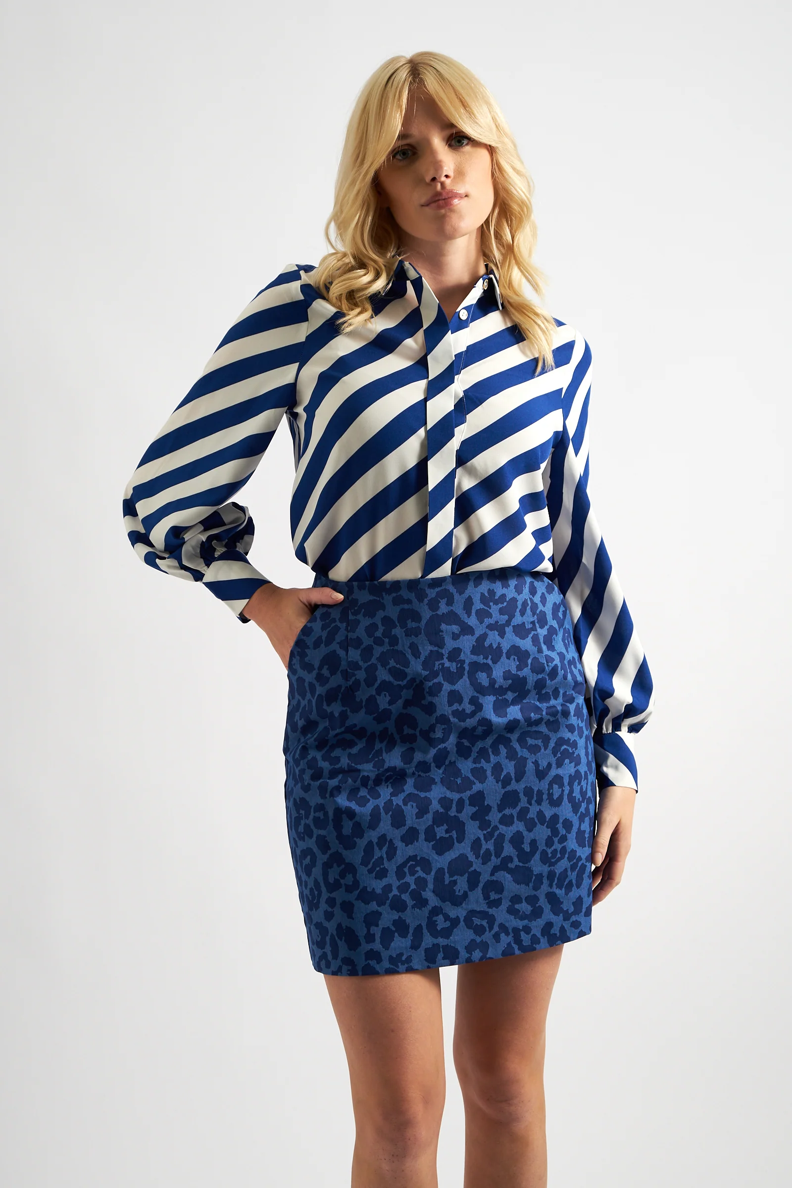 Dylan Animal Magic Mini Skirt - Blue - Image 4