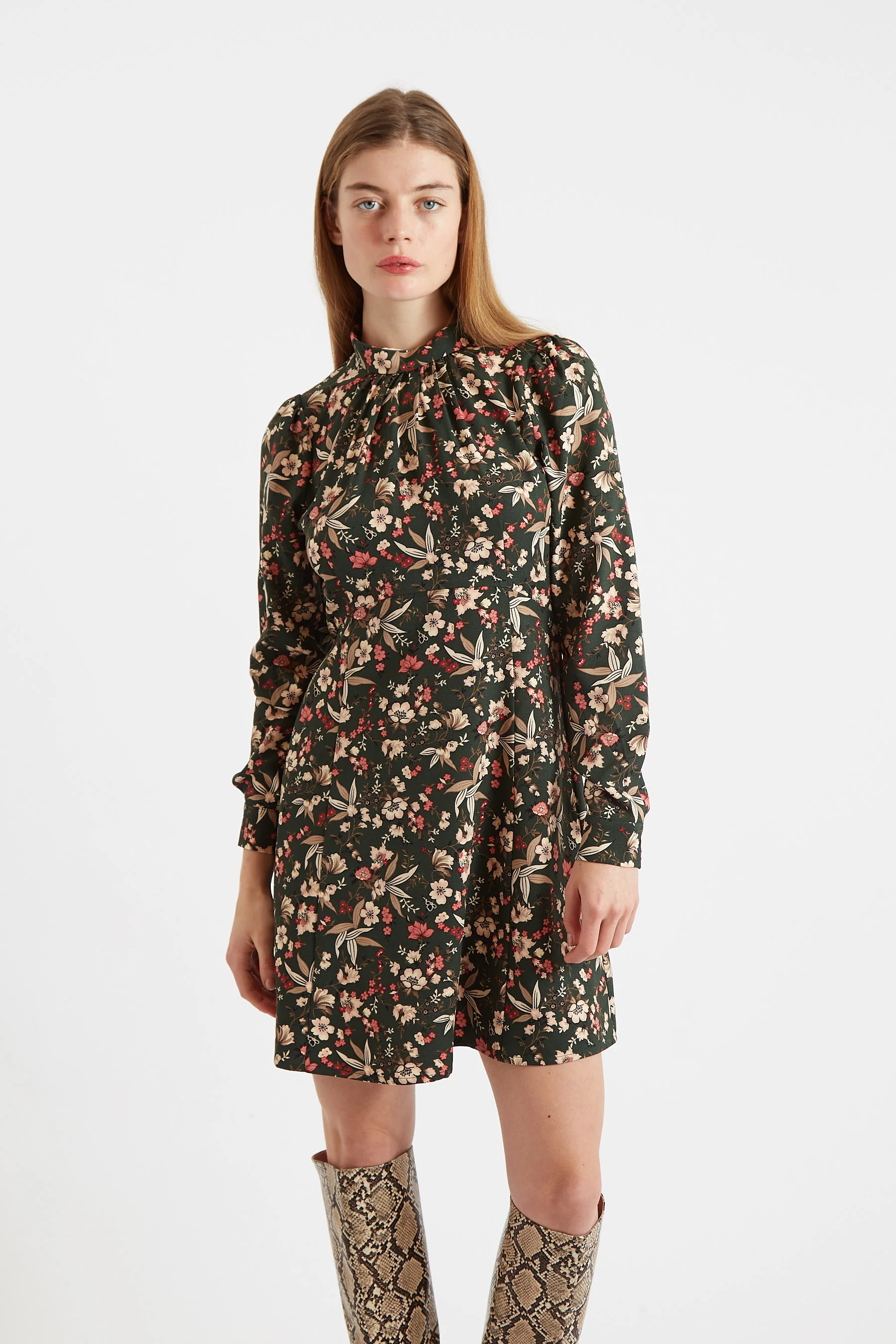 Ebba Tapestry Print Long Sleeve Mini Dress - Image 6