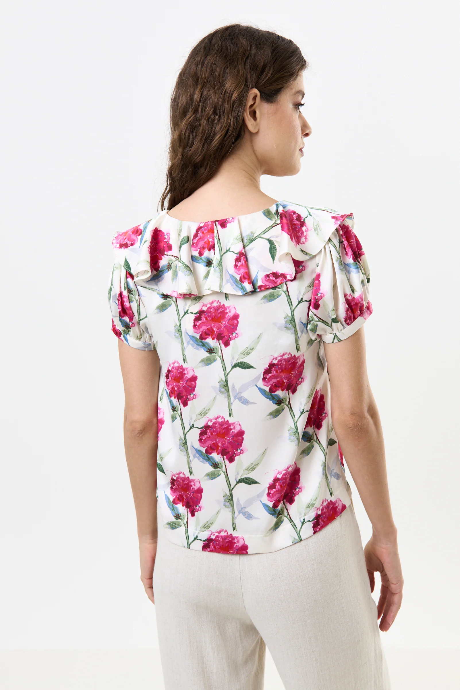 Eloise Loveflower Print Puff Sleeve Blouse - Image 2