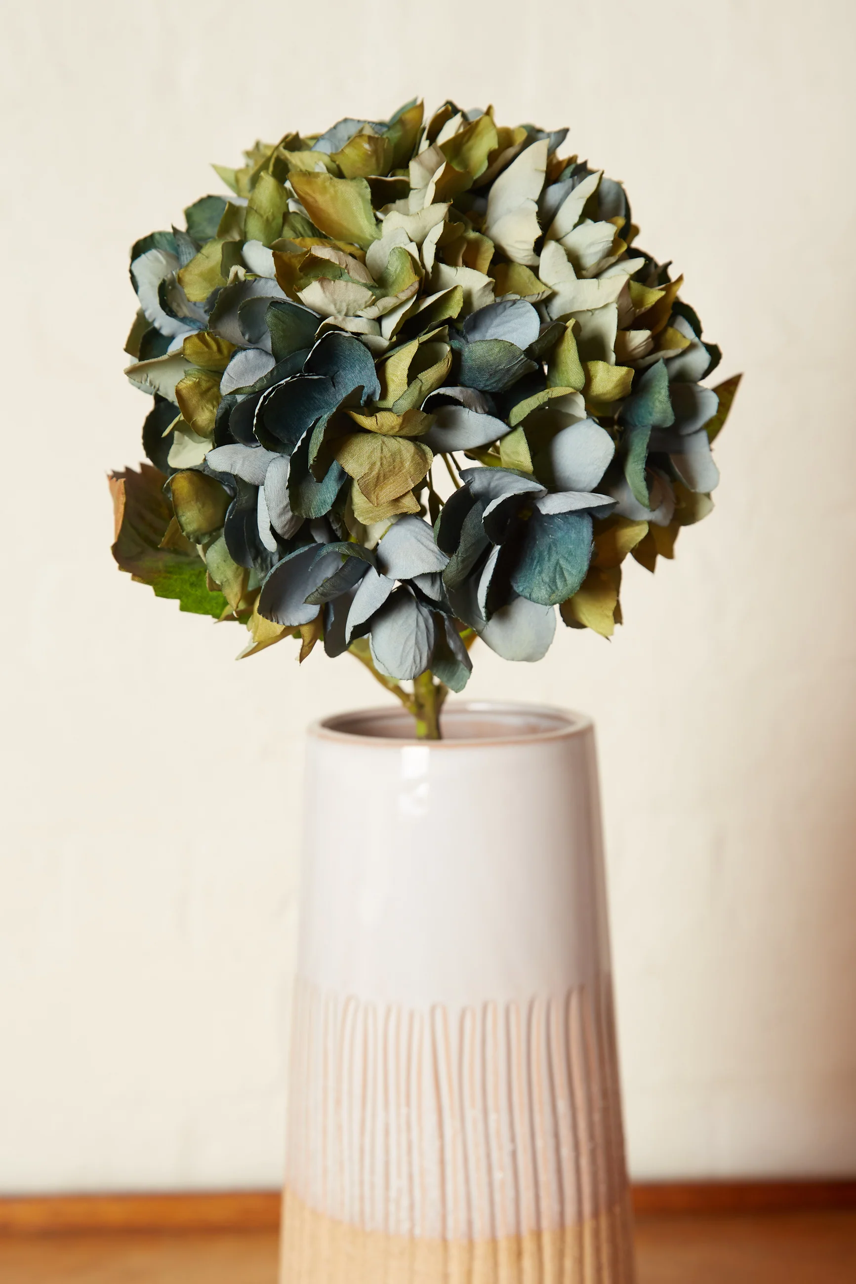 Faux Hydrangea Spray - Blue - Image 2