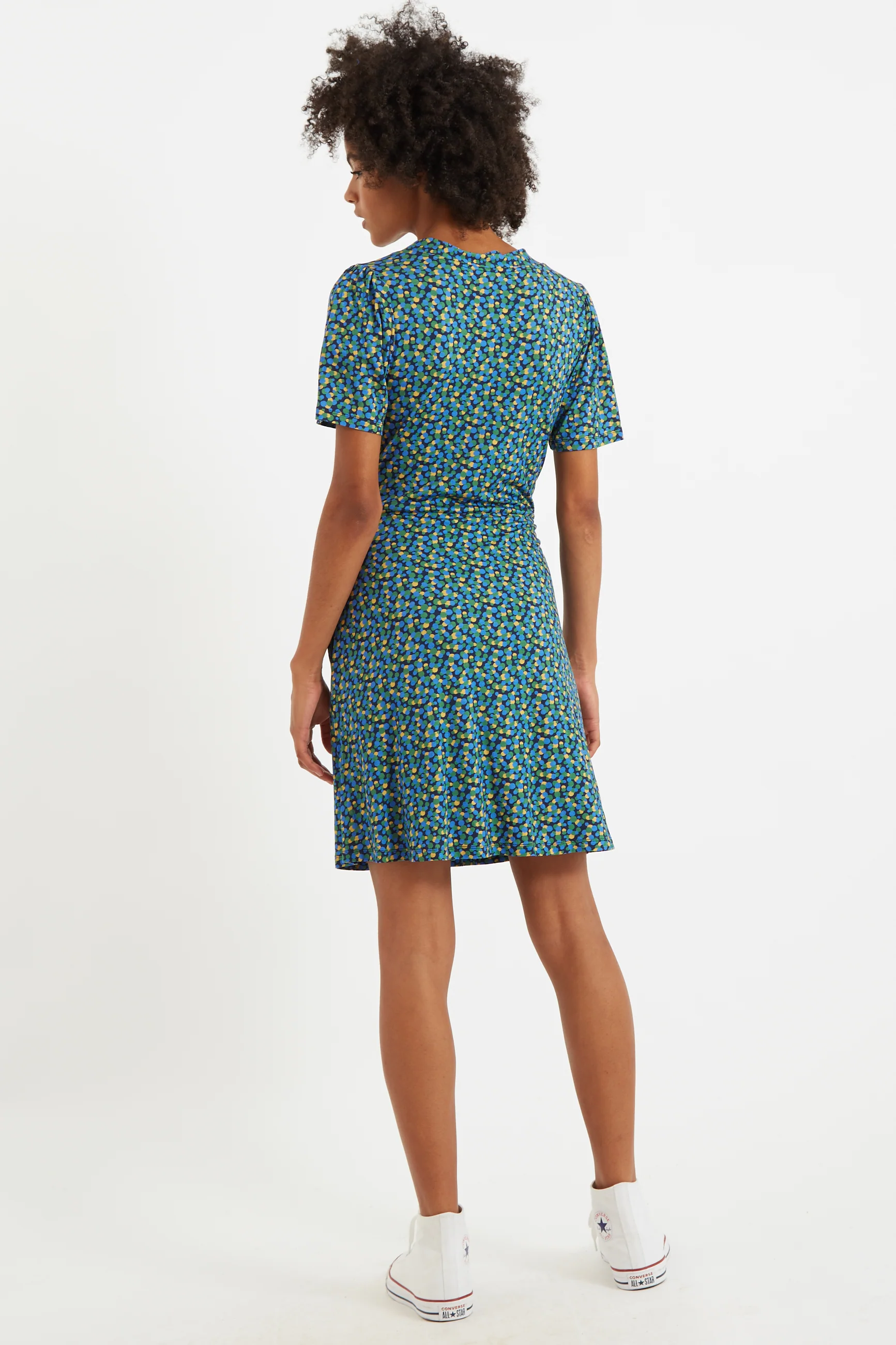 Frankie Bubble Pop Wrap Mini Jersey Dress - Image 2