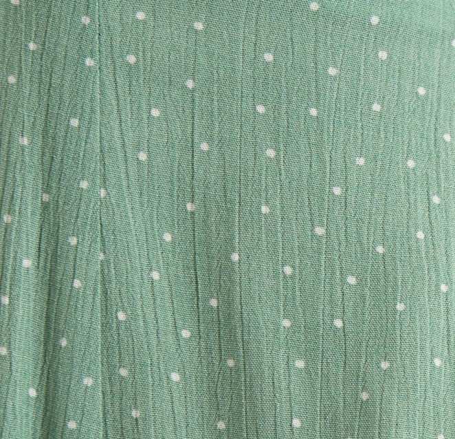 Geri Petite Dot Green Halter Neck Mini Dress - Image 6