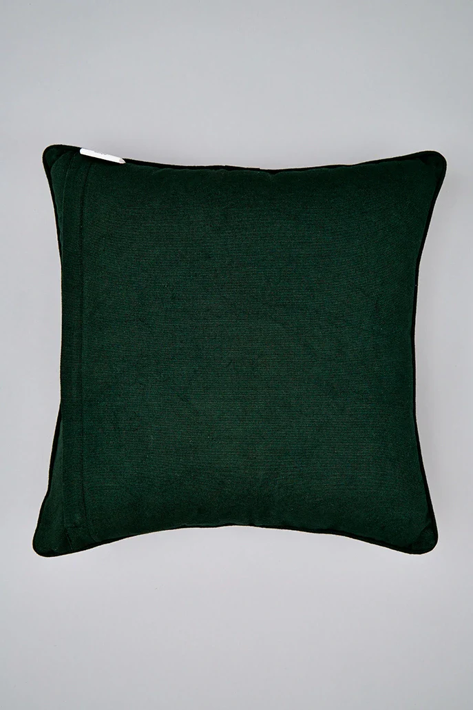 Monstera Embroidered Leaf Cushion - Image 3