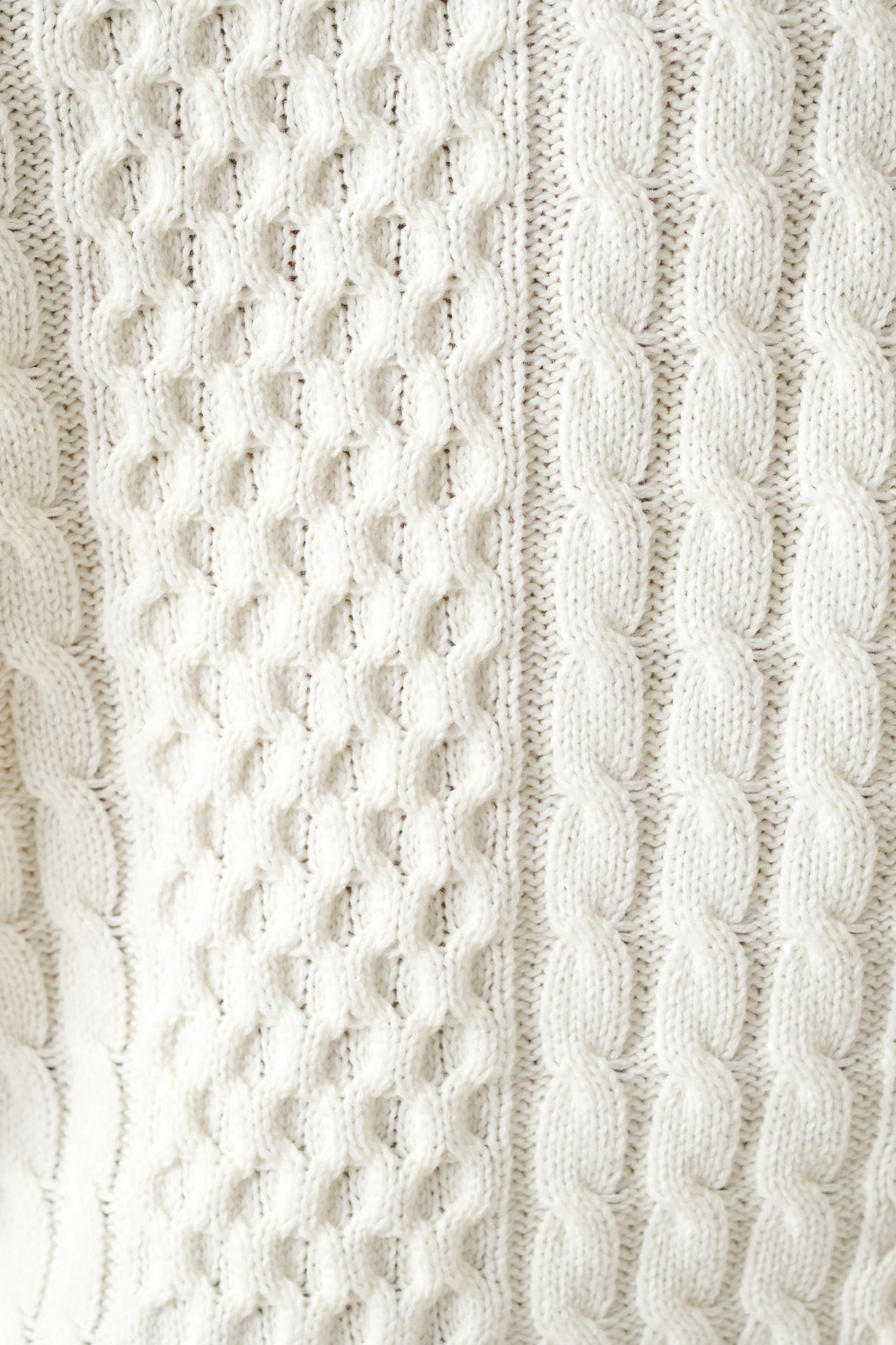 Jamie Cable Collar Jumper - Off White - Image 6