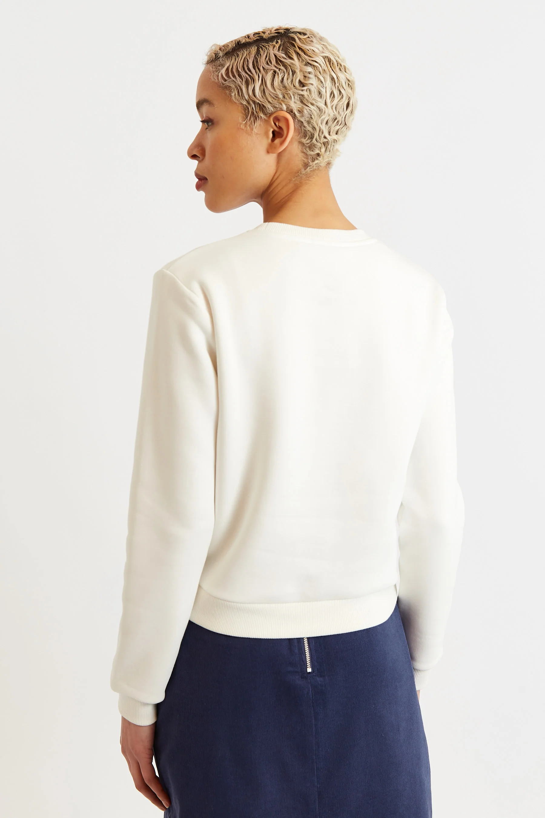 Jan Hand Off Embroidered Sweatshirt - Off White - Image 3