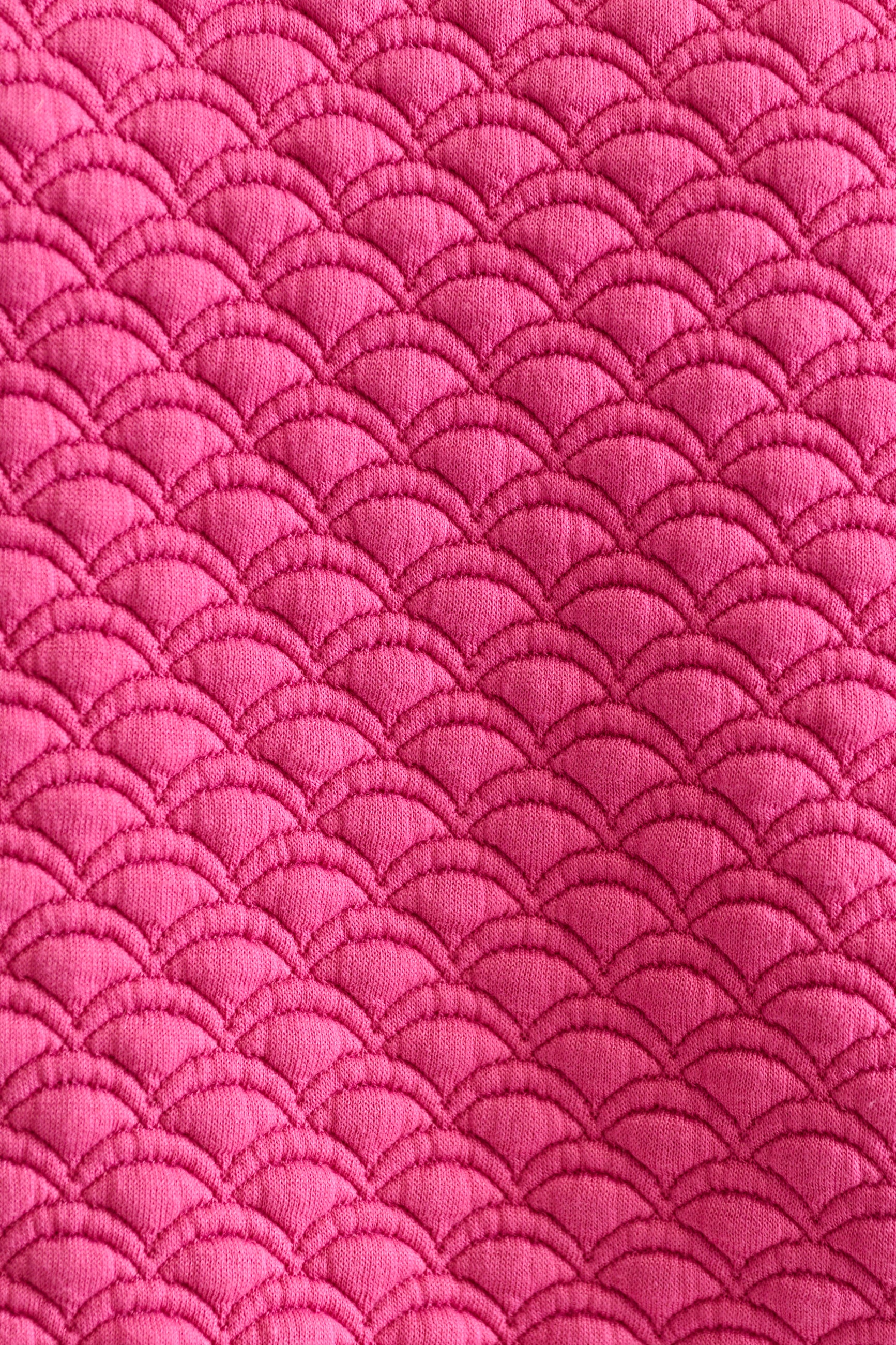 Jan Scallop Quilt Sweatshirt - Pink - Image 6