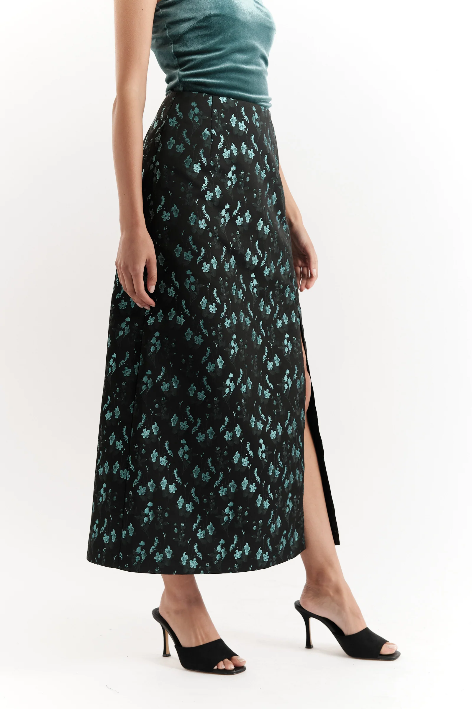 Jie Shanghai Brocade Maxi Skirt - Image 3