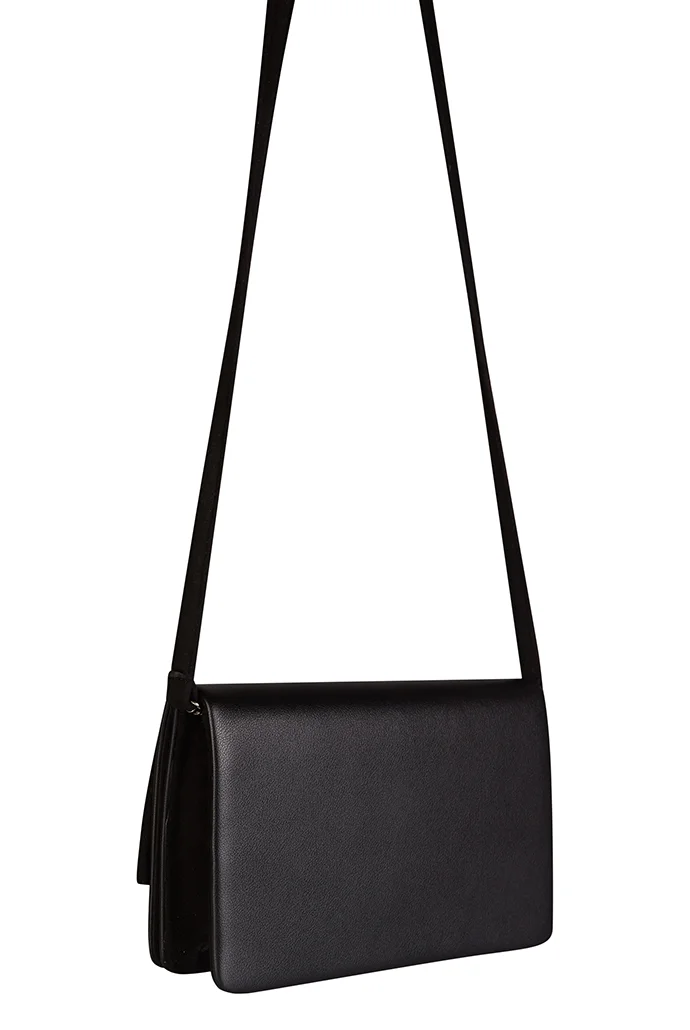 Jolie Black Bow Detail Crossbody Bag - Image 3