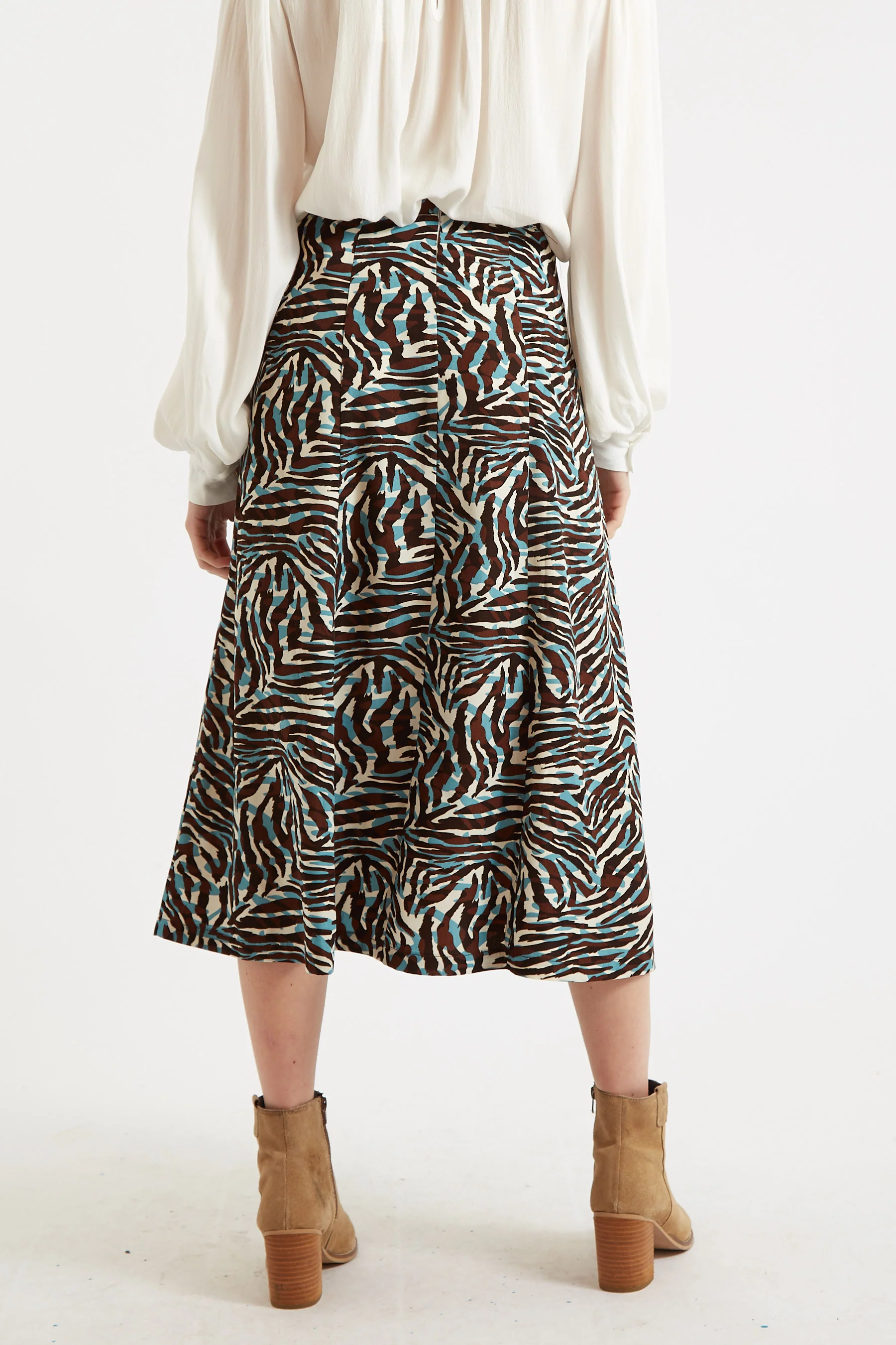 Kiyo Roar Print Midi Skirt - Image 2