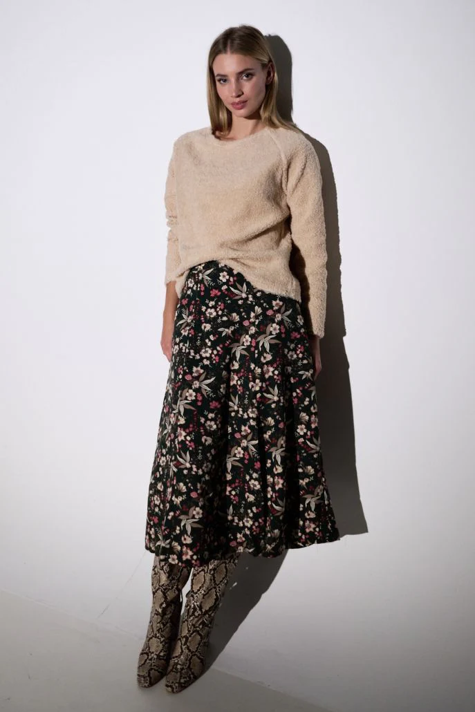 Kiyo Tapestry Print Midi Skirt - Image 3