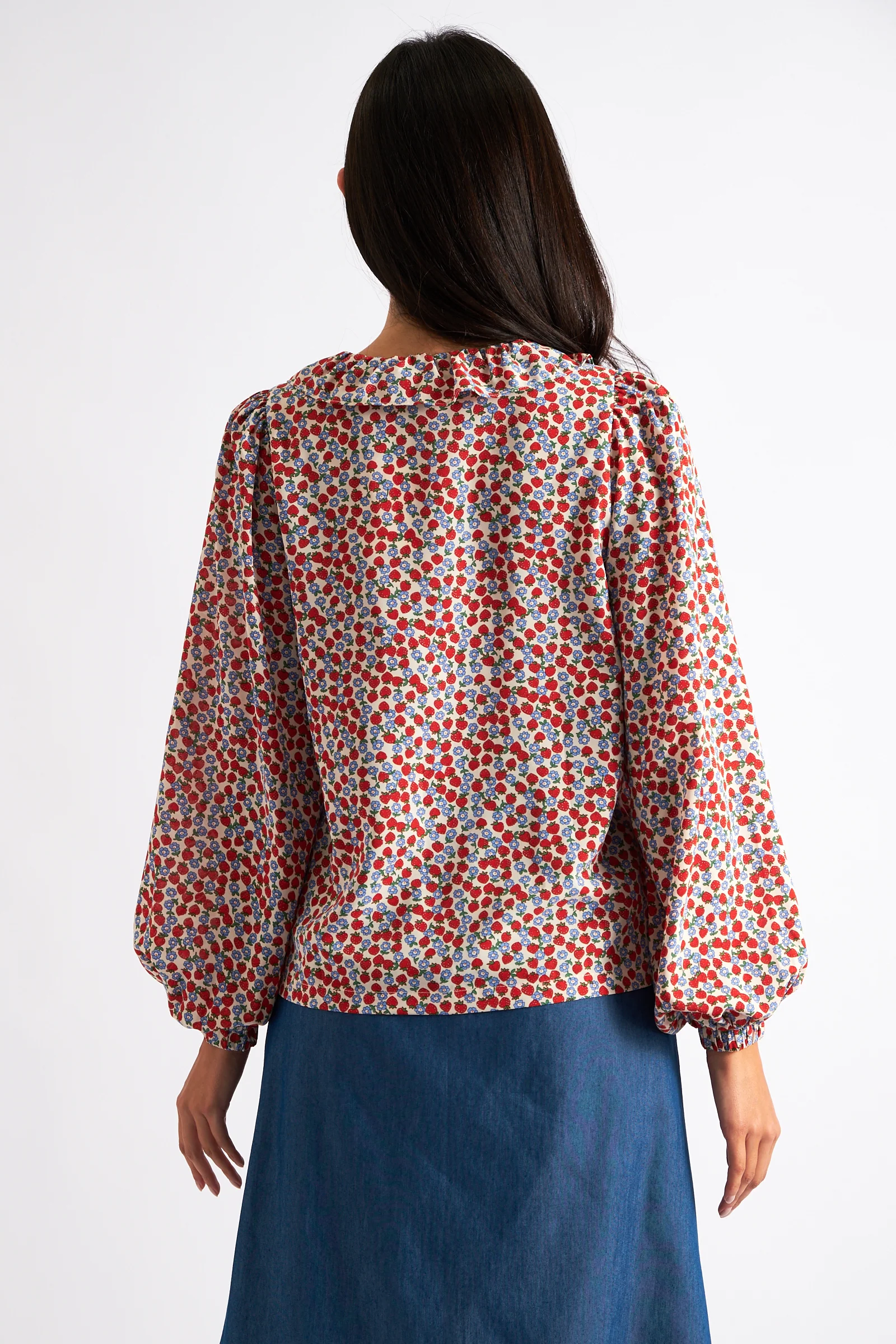 Kyara Strawberry Fields Print Blouse - Image 2