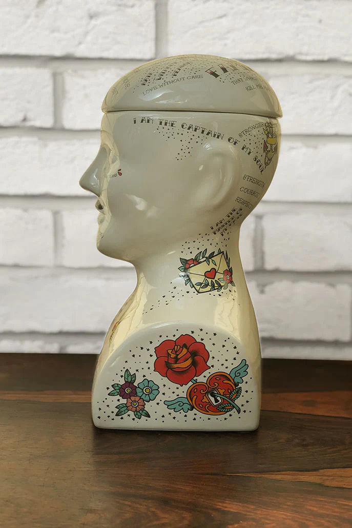 Large Phrenology Head - Image 4