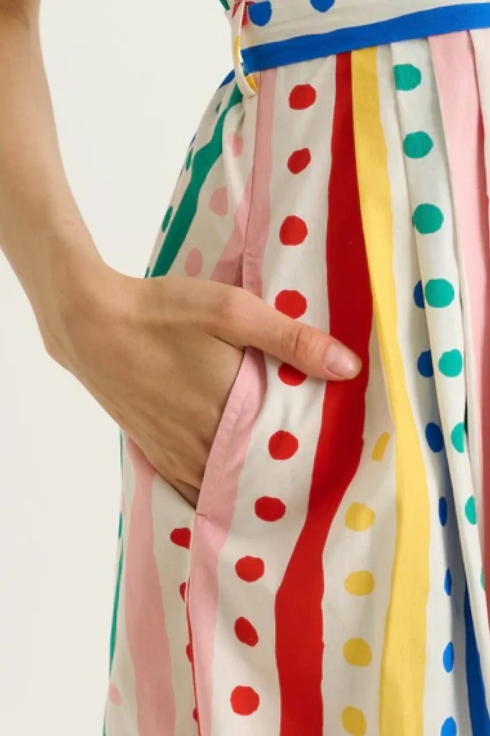 Lily Spots And Stripes Midi Shirtdress - Image 5