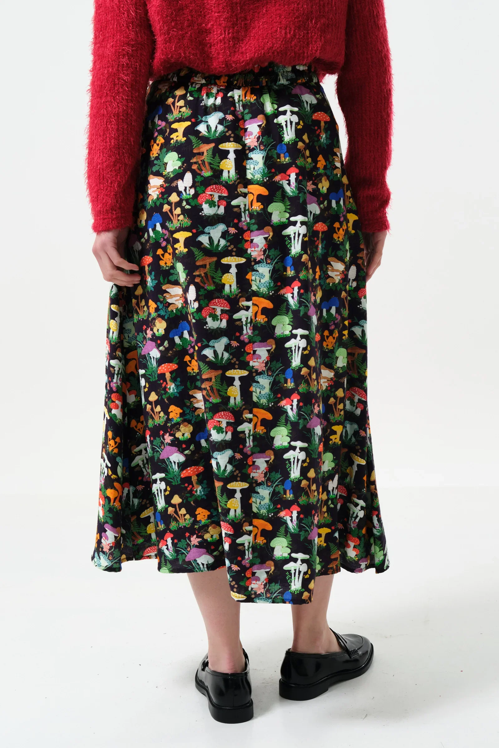 Lizea Toadstool Tales Print Midi Skirt - Image 3
