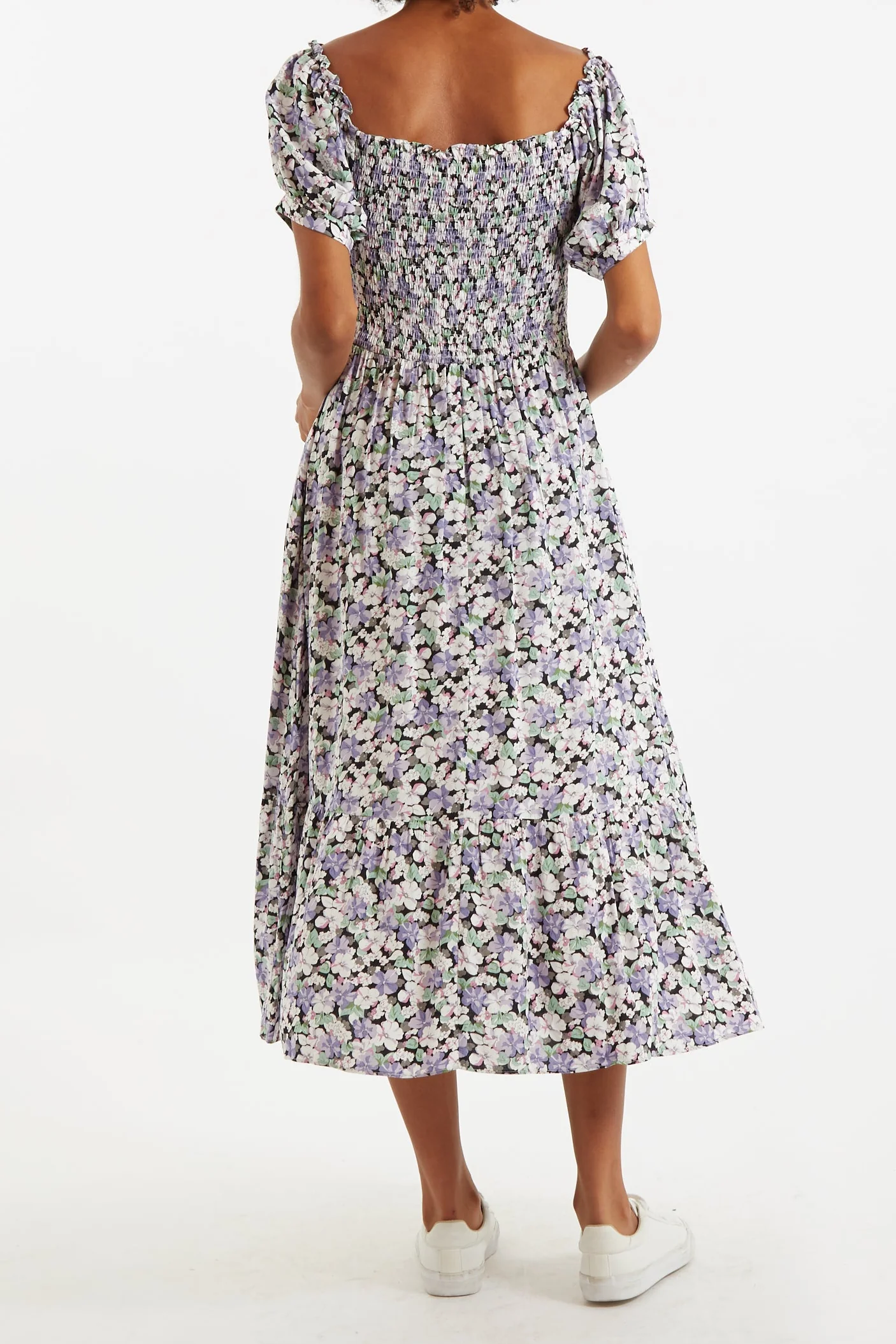 Babette Liseron Shirred Bodice Midi Dress - Image 2