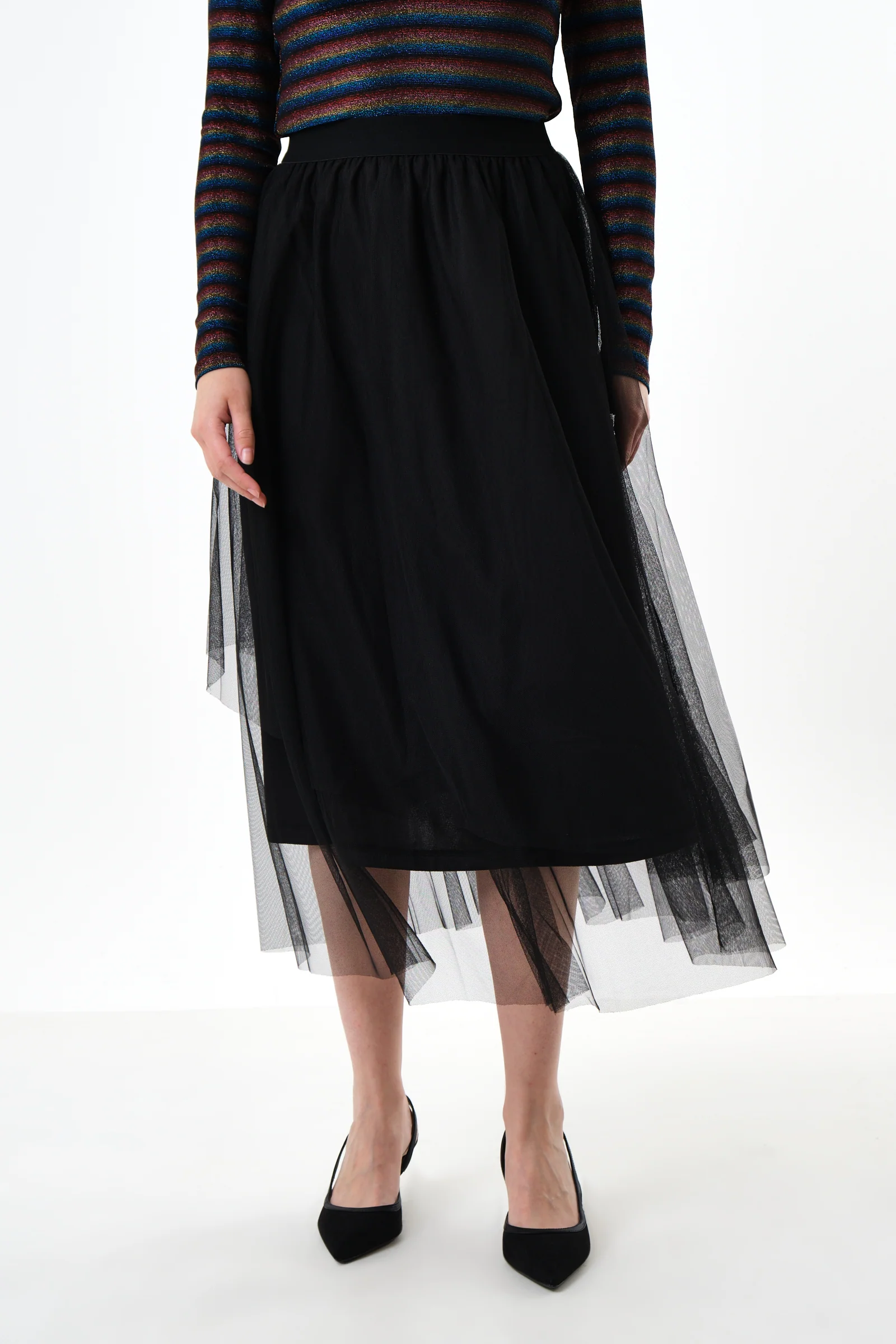 Bertin Tulle Midi Skirt - Image 4